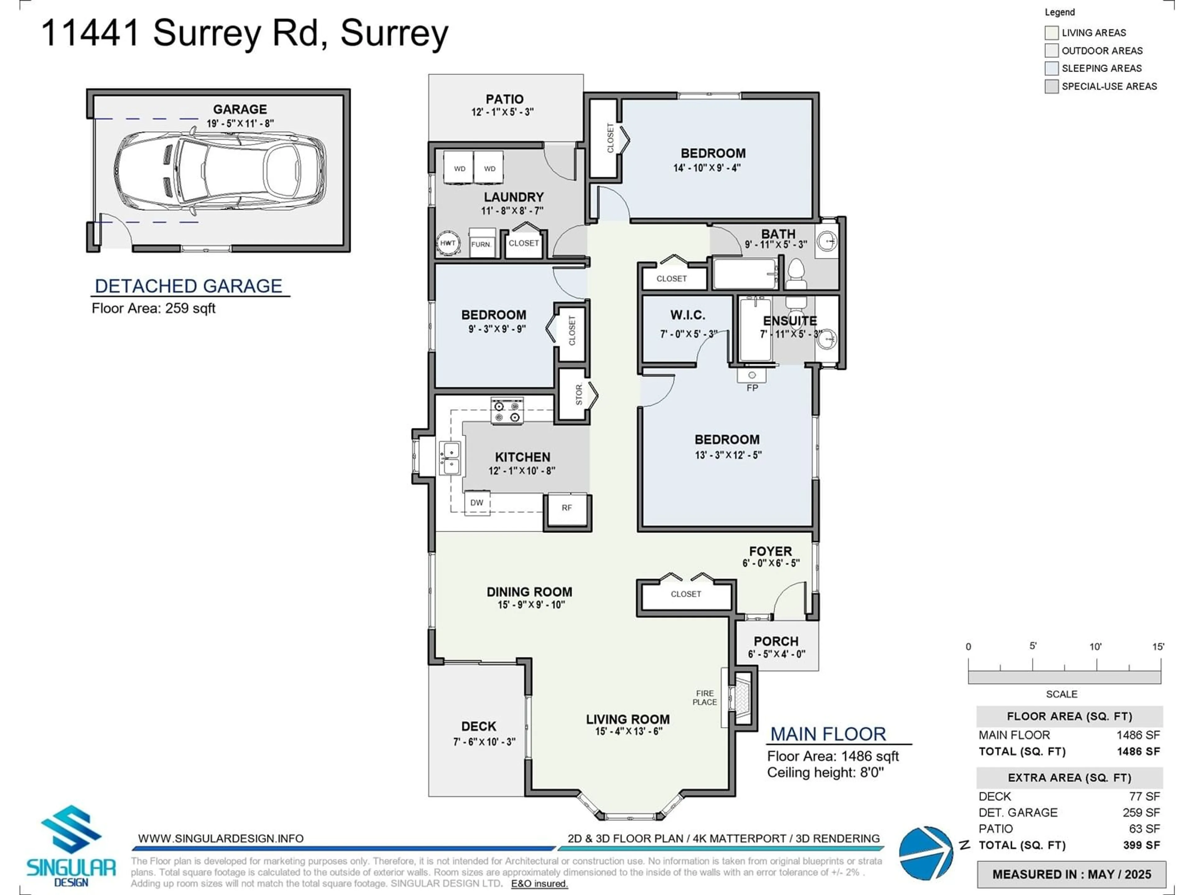 Floor plan for 11441 SURREY, Surrey British Columbia V3R5T4