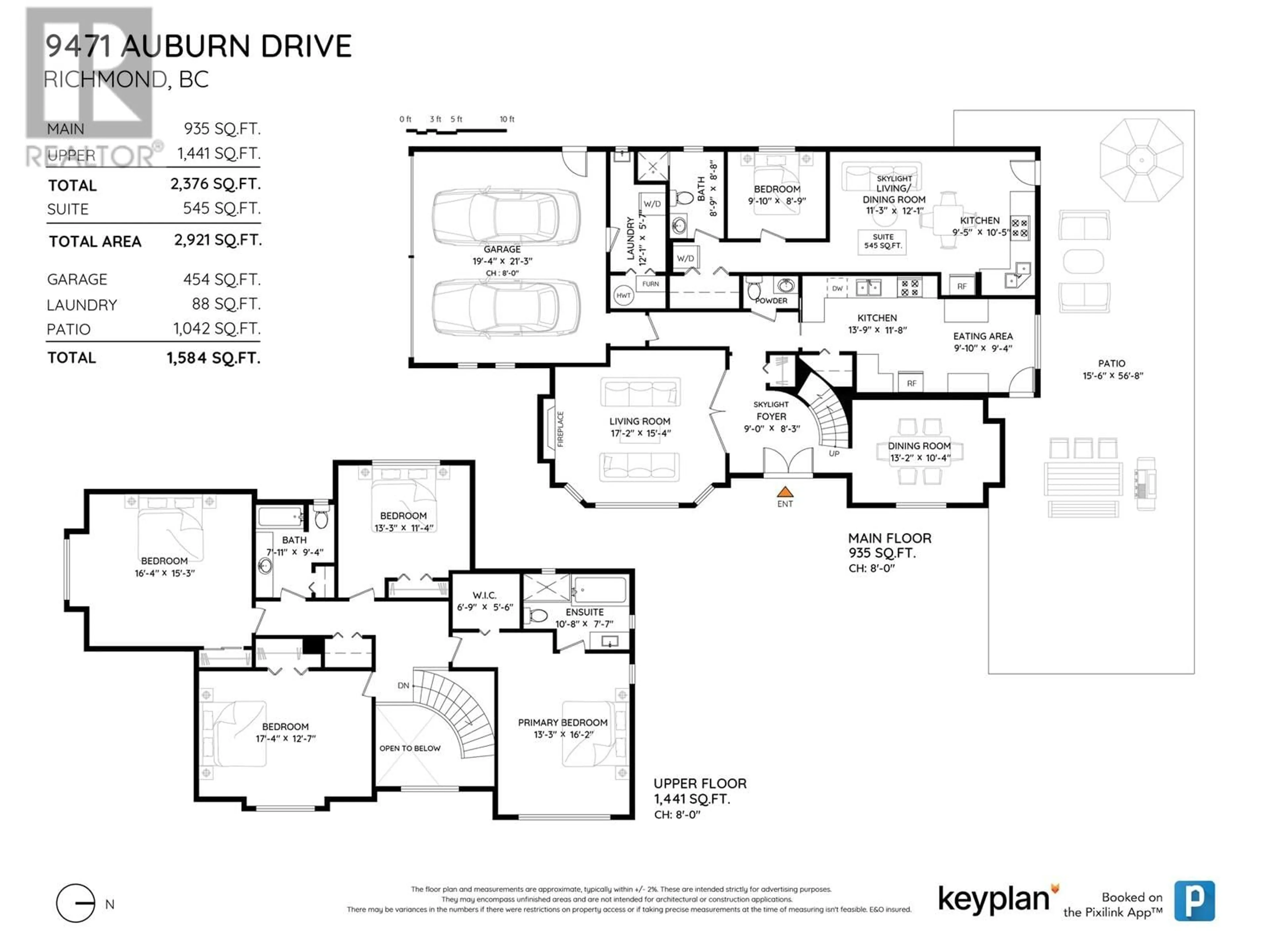 Floor plan for 9471 AUBURN DRIVE, Richmond British Columbia V7A4Y5