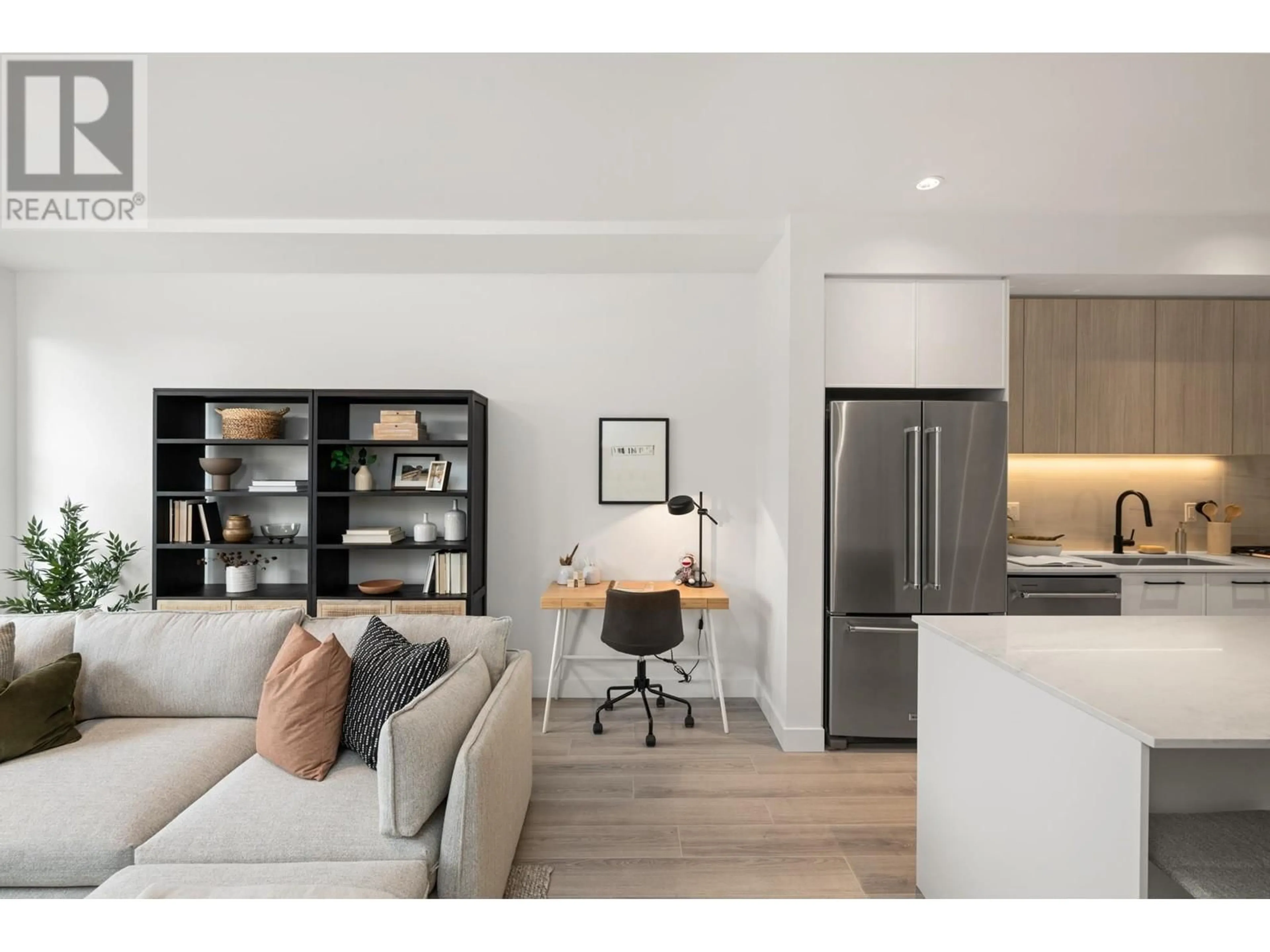 Open concept kitchen, wood/laminate floor for 119 - 3421 QUEENSTON AVENUE, Coquitlam British Columbia V0V0V0