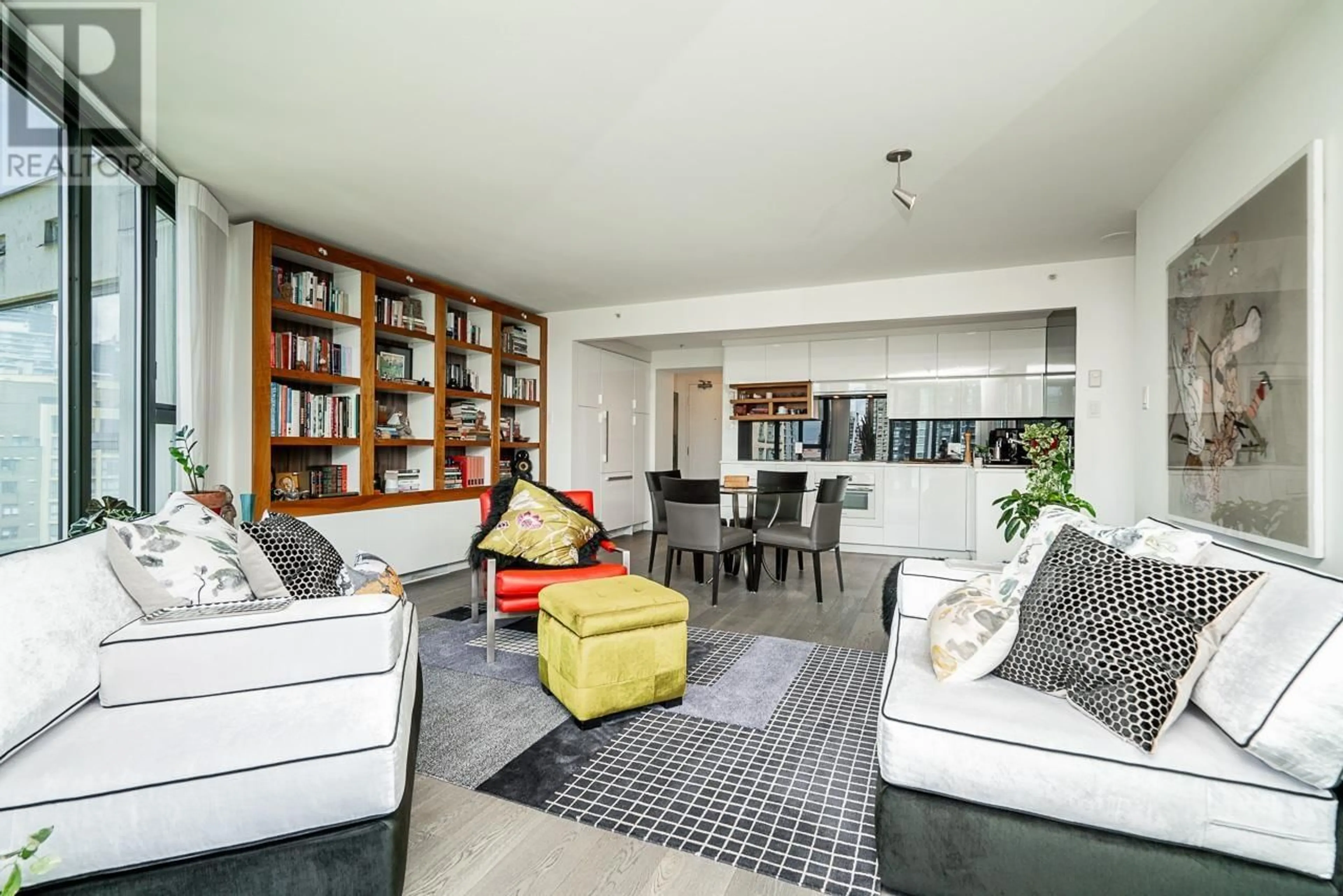Living room with furniture, unknown for 1504 - 1155 HOMER STREET, Vancouver British Columbia V6B5T5