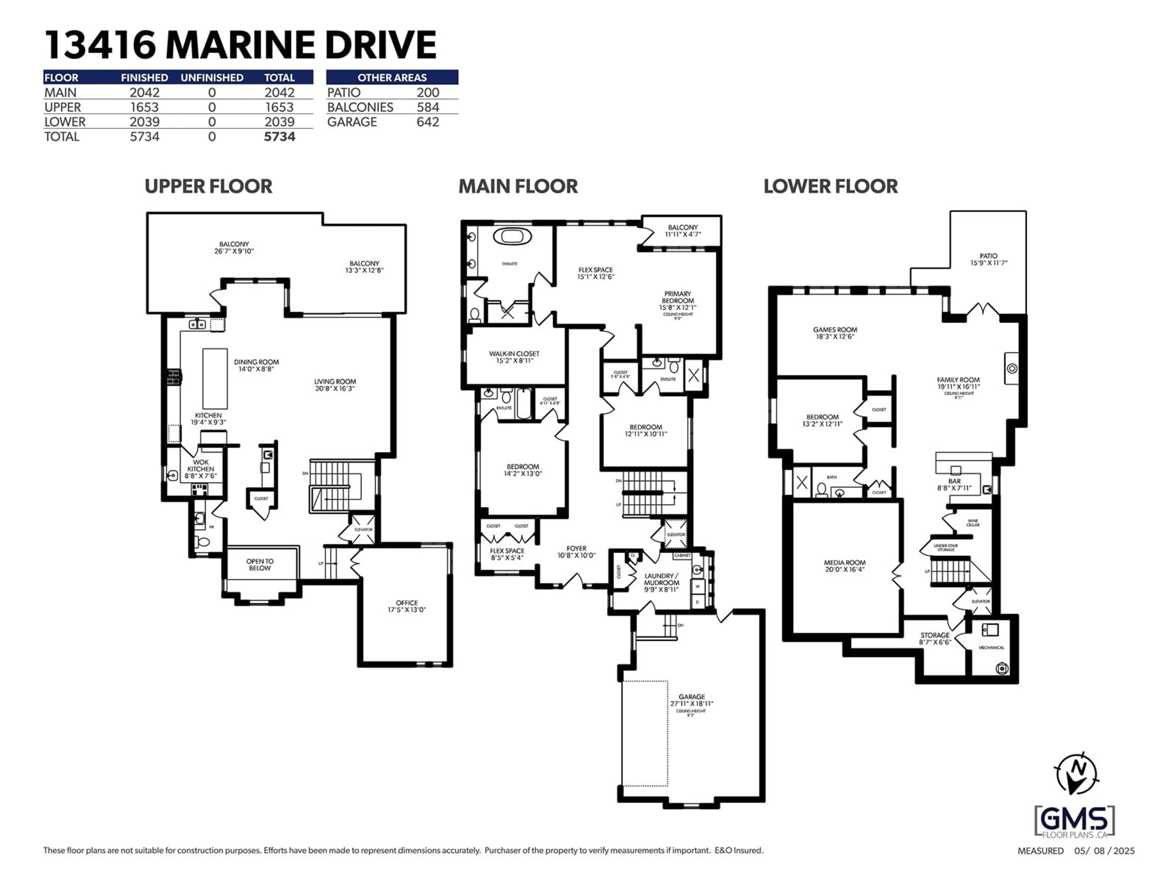 Floor plan for 13416 MARINE, Surrey British Columbia V4A1G2