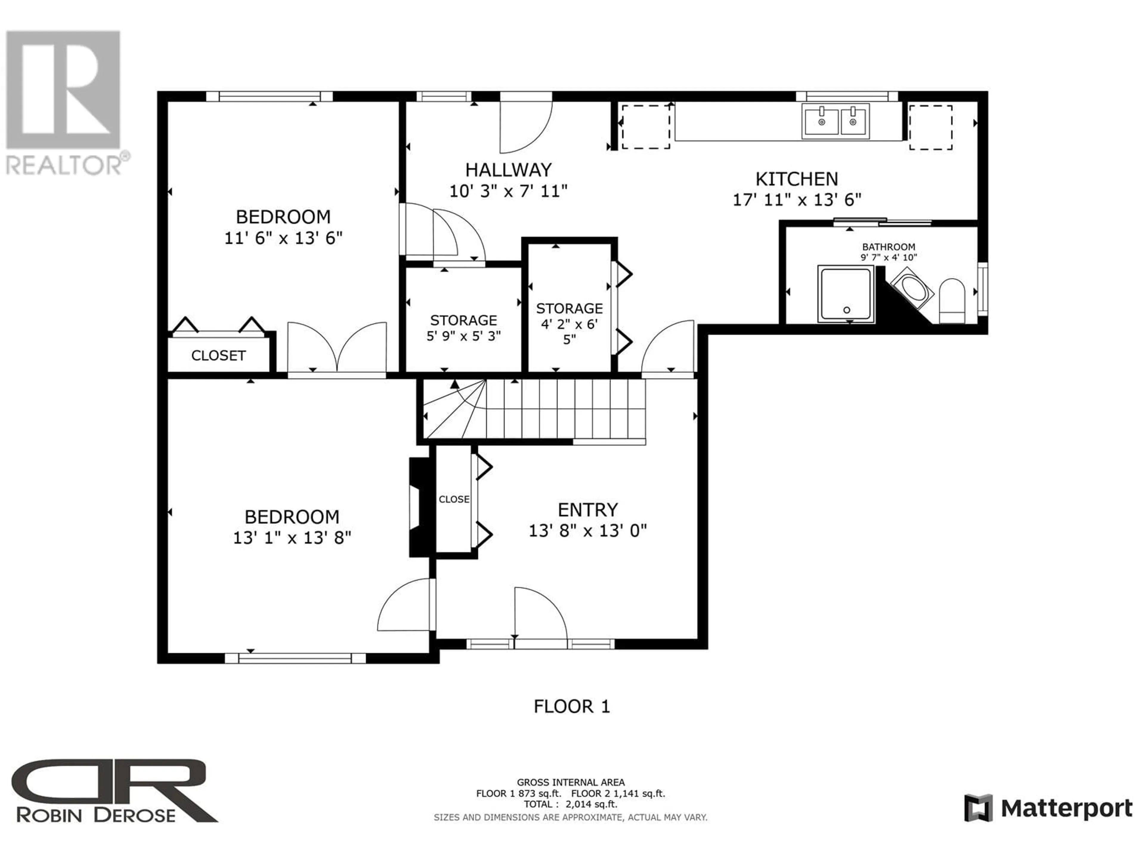 Floor plan for 11320 92 STREET, Fort St. John British Columbia V1J4Y3