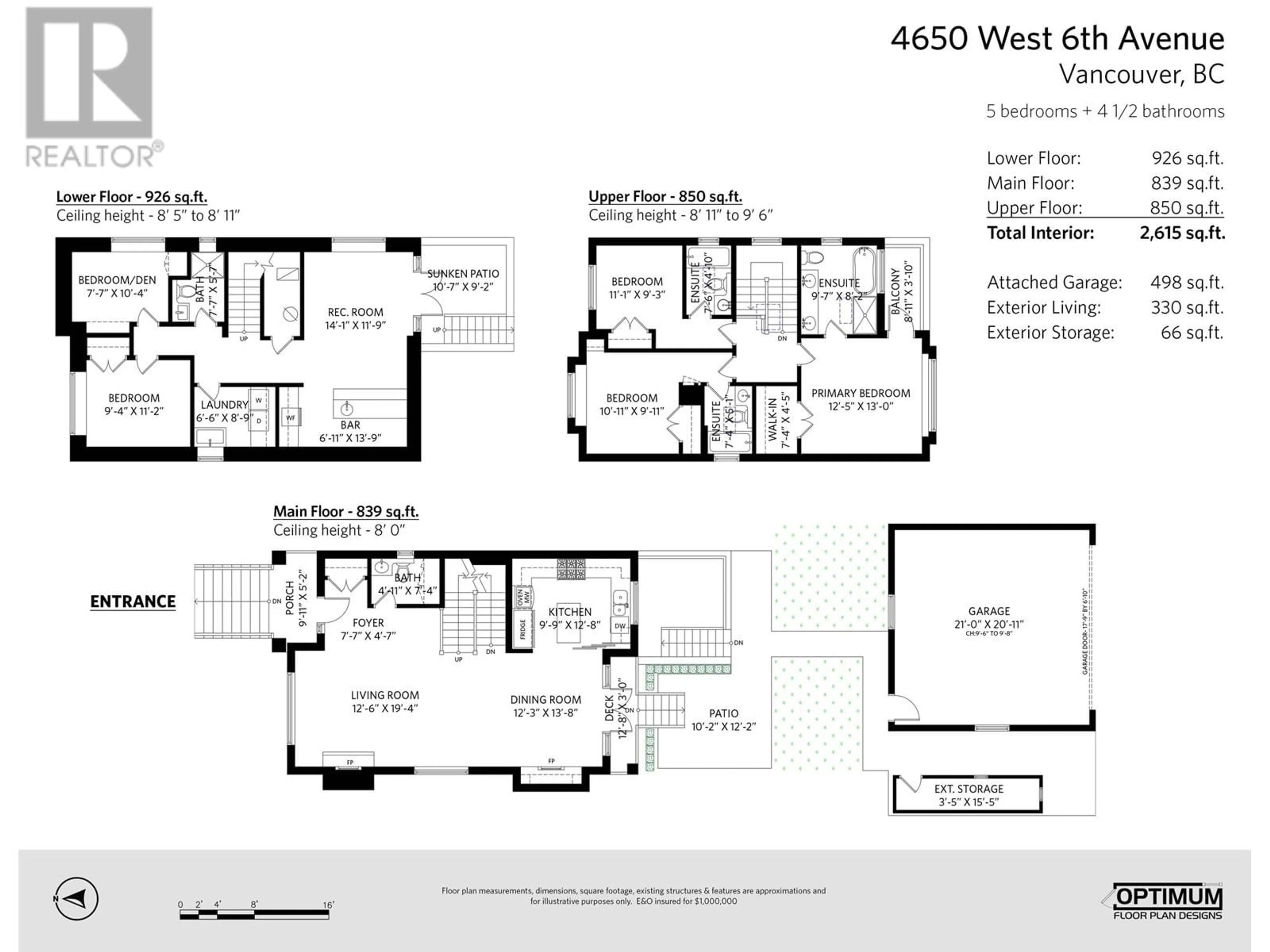 Floor plan for 4650 6TH AVENUE, Vancouver British Columbia V6R1V7
