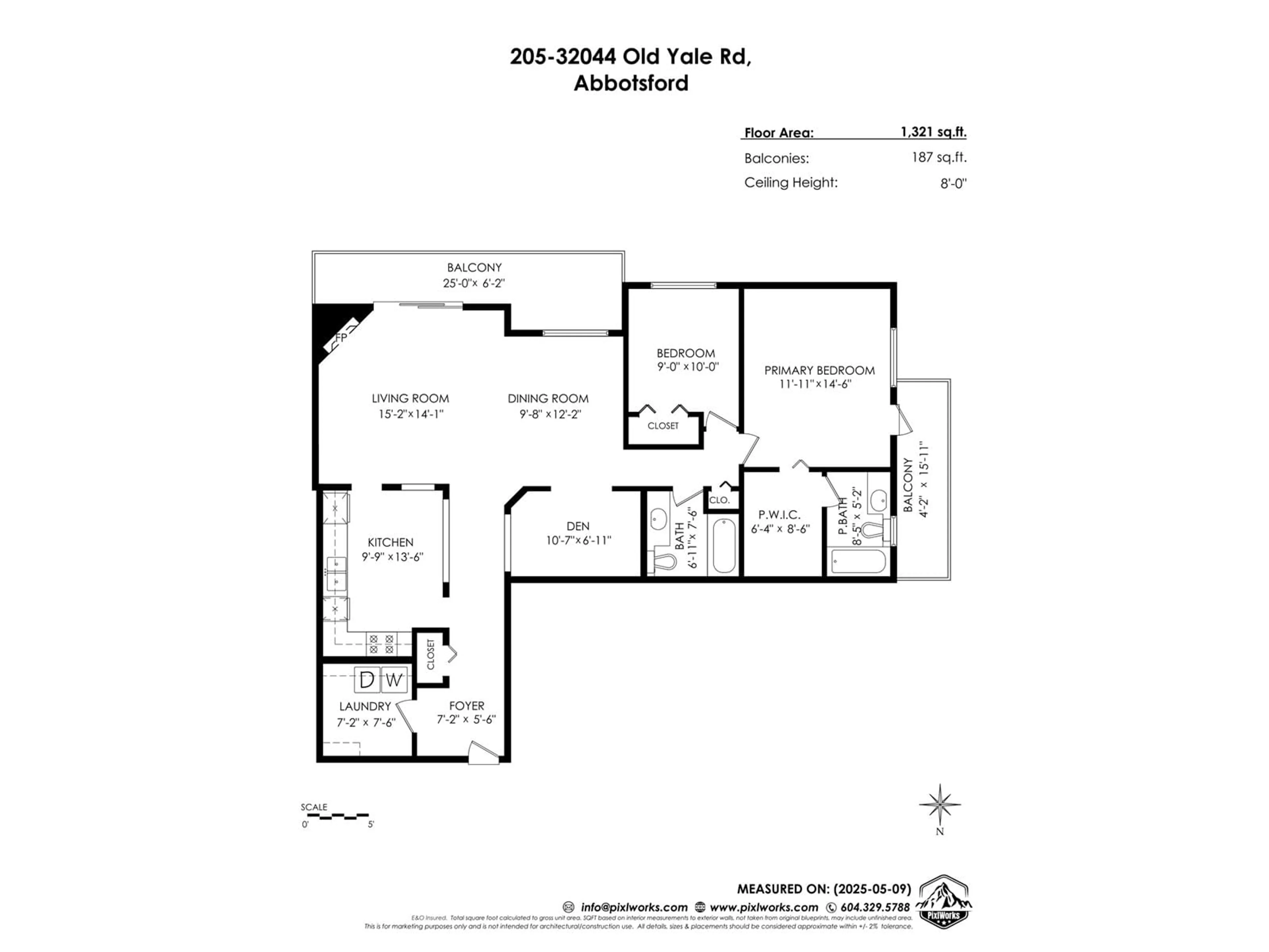 Floor plan for 205 - 32044 OLD YALE, Abbotsford British Columbia V2T2C9