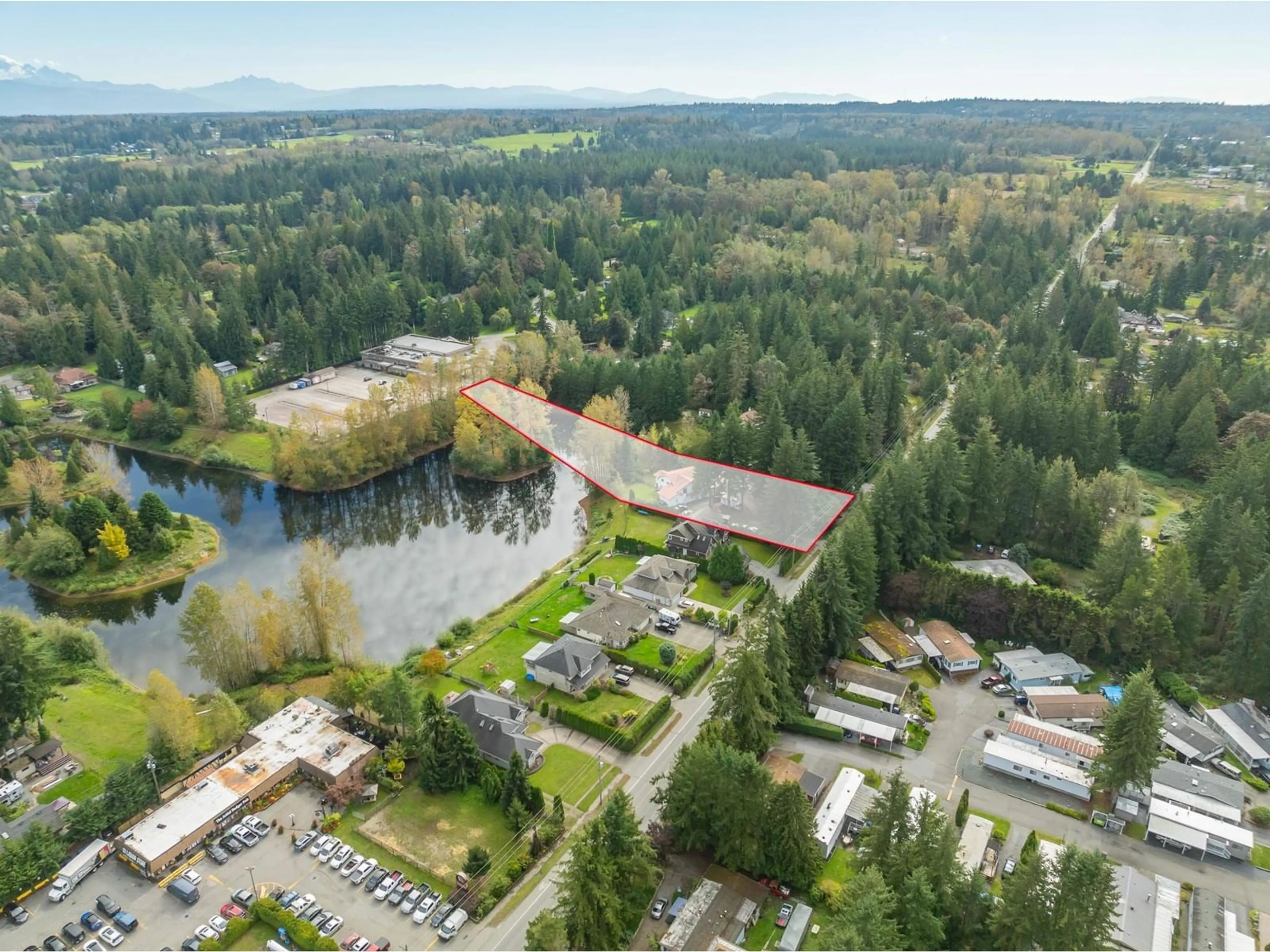 A pic from outside/outdoor area/front of a property/back of a property/a pic from drone, water/lake/river/ocean view for 2306 200, Langley British Columbia V2Z1W9