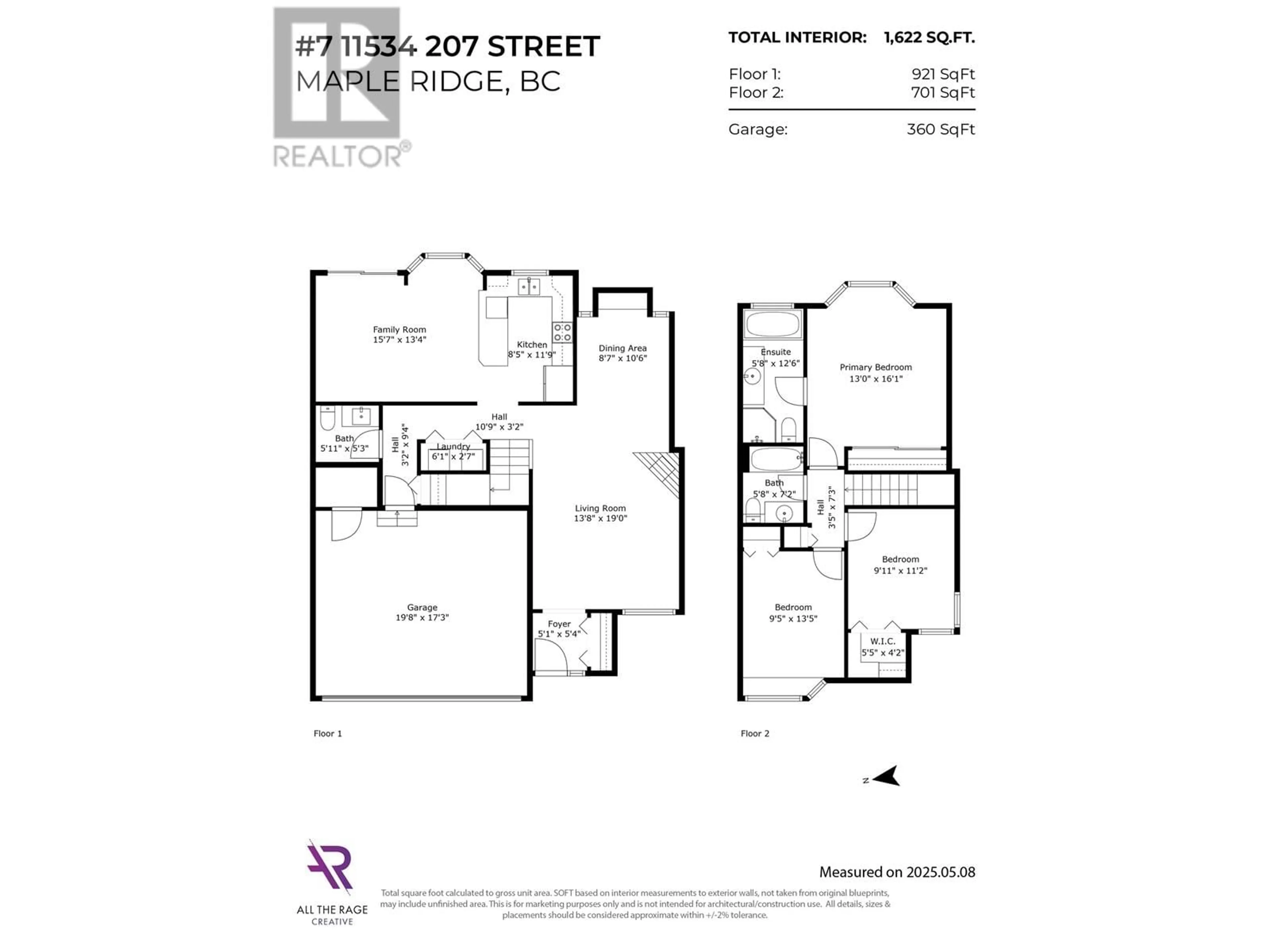 Floor plan for 7 - 11534 207 STREET, Maple Ridge British Columbia V2X1X1