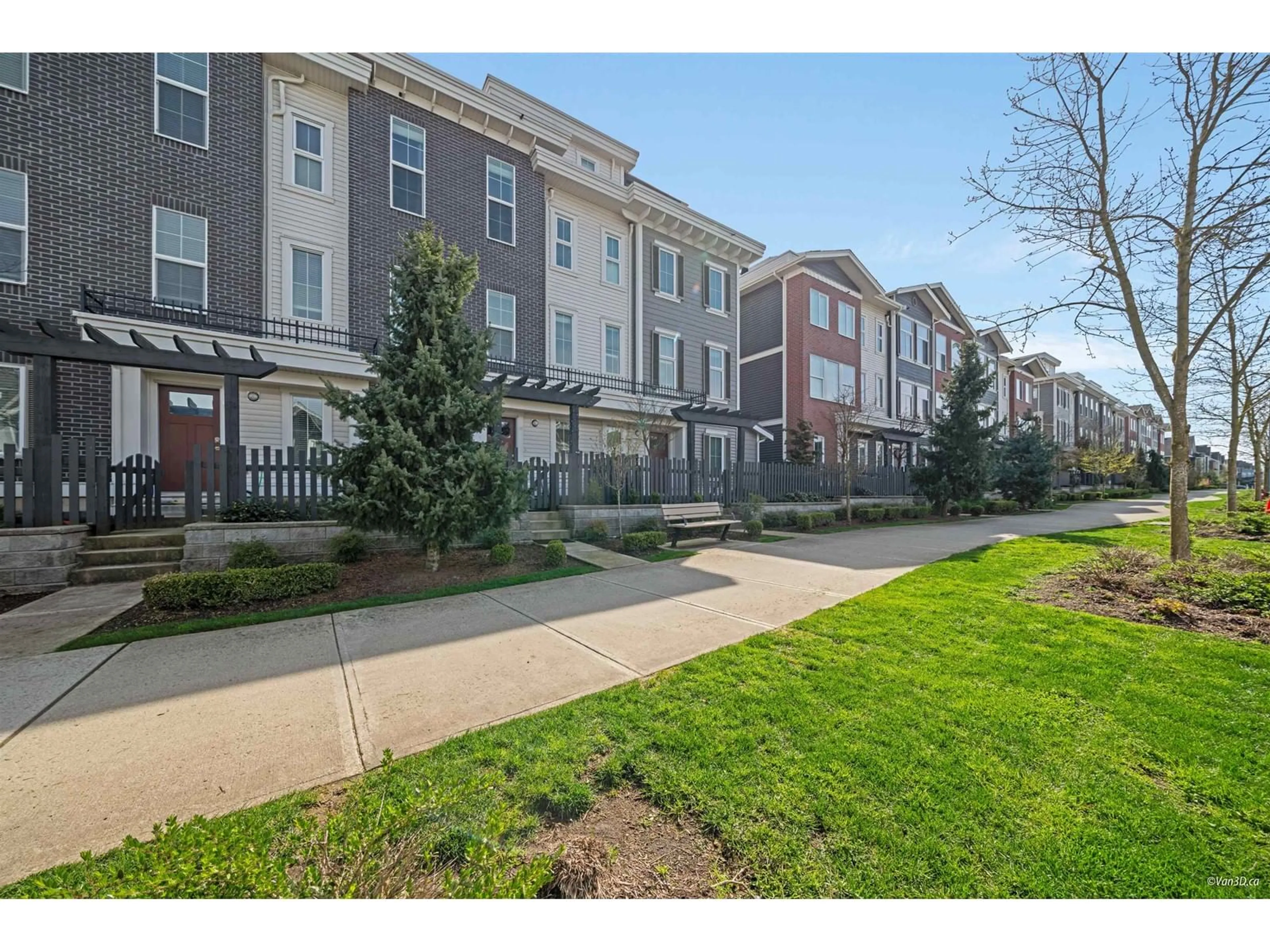 A pic from outside/outdoor area/front of a property/back of a property/a pic from drone, street for 59 - 8371 202B, Langley British Columbia V2Y4K6