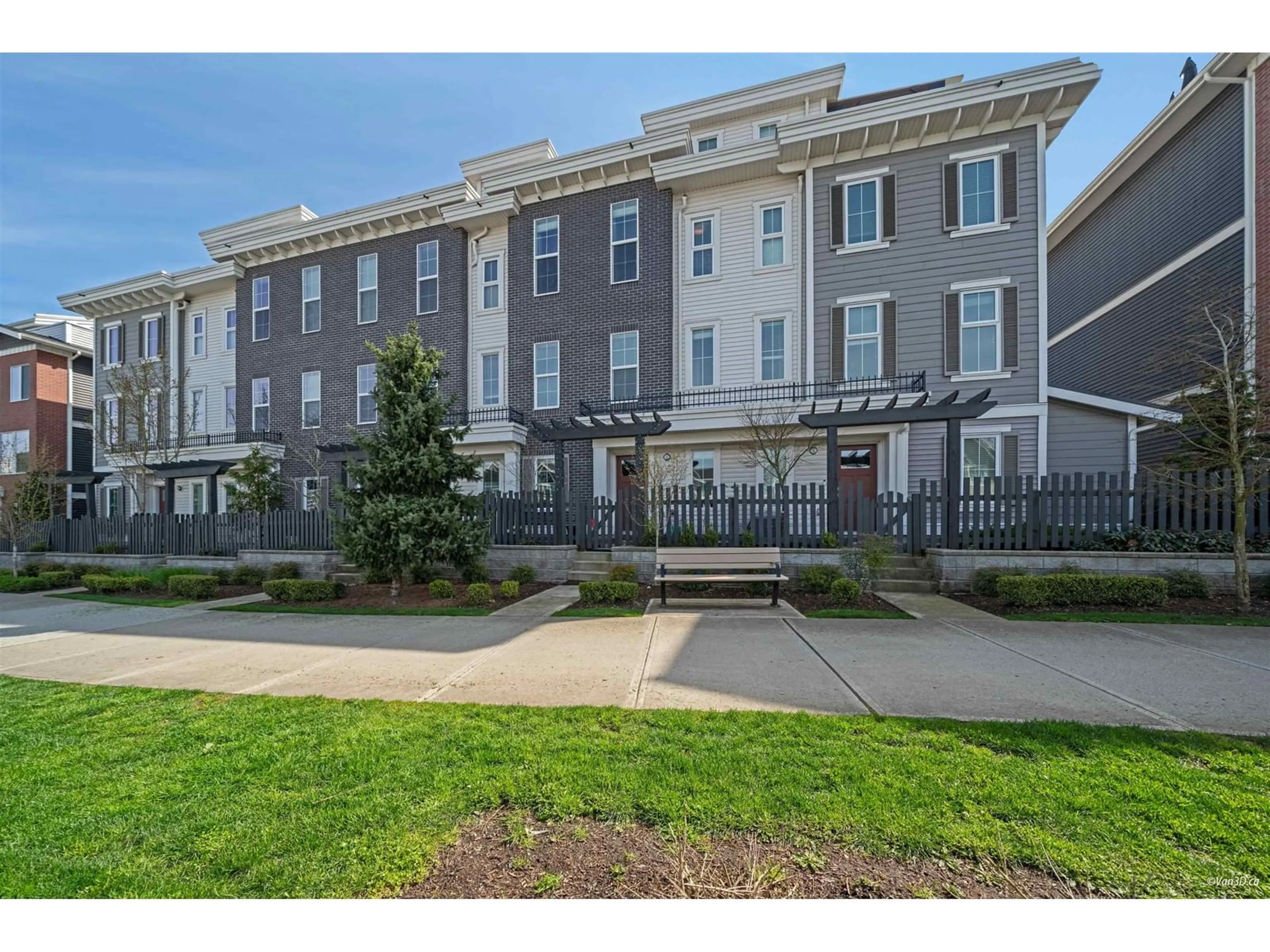 A pic from outside/outdoor area/front of a property/back of a property/a pic from drone, street for 59 - 8371 202B, Langley British Columbia V2Y4K6