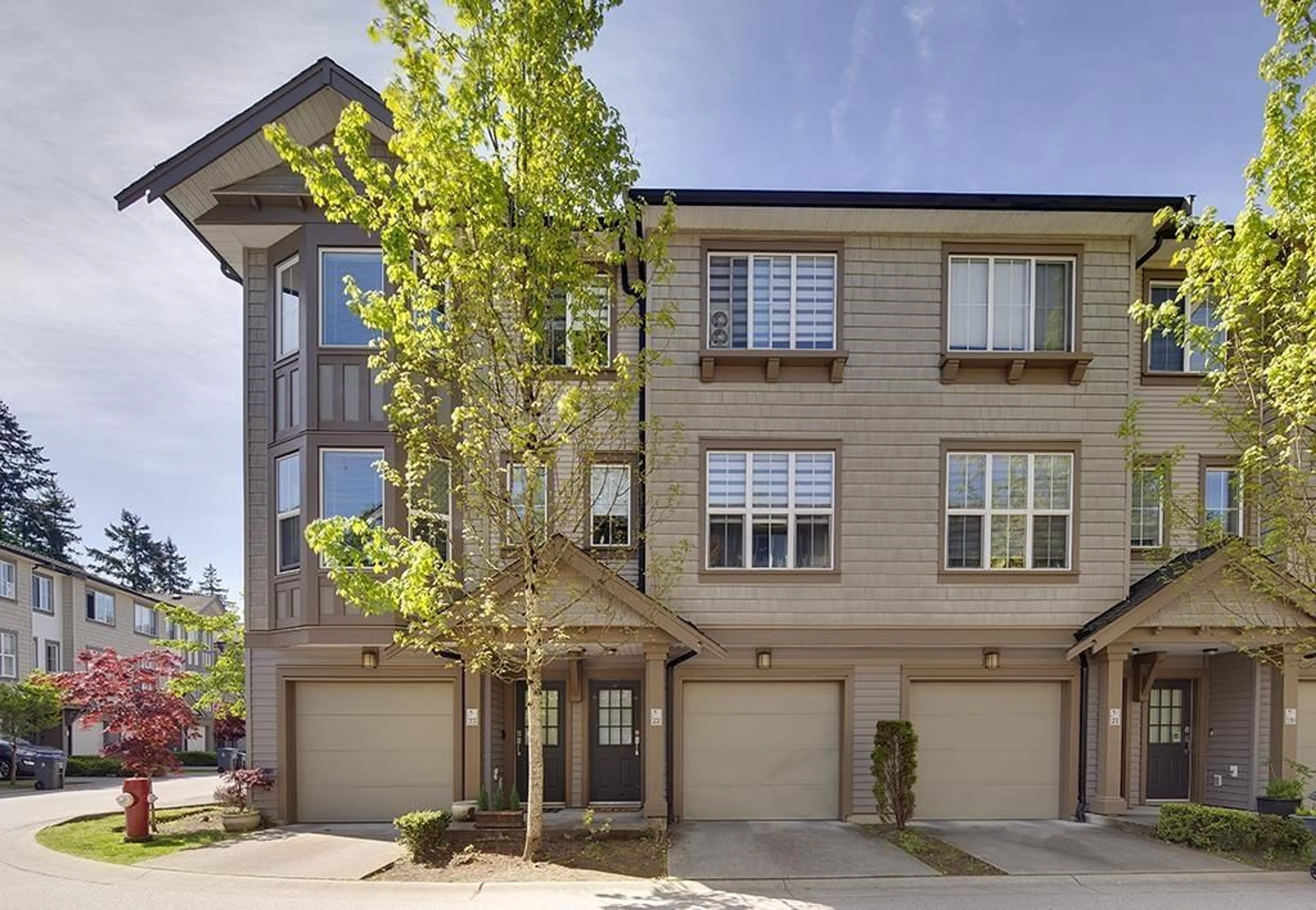 A pic from outside/outdoor area/front of a property/back of a property/a pic from drone, street for 22 - 14838 61, Surrey British Columbia V3S2P3
