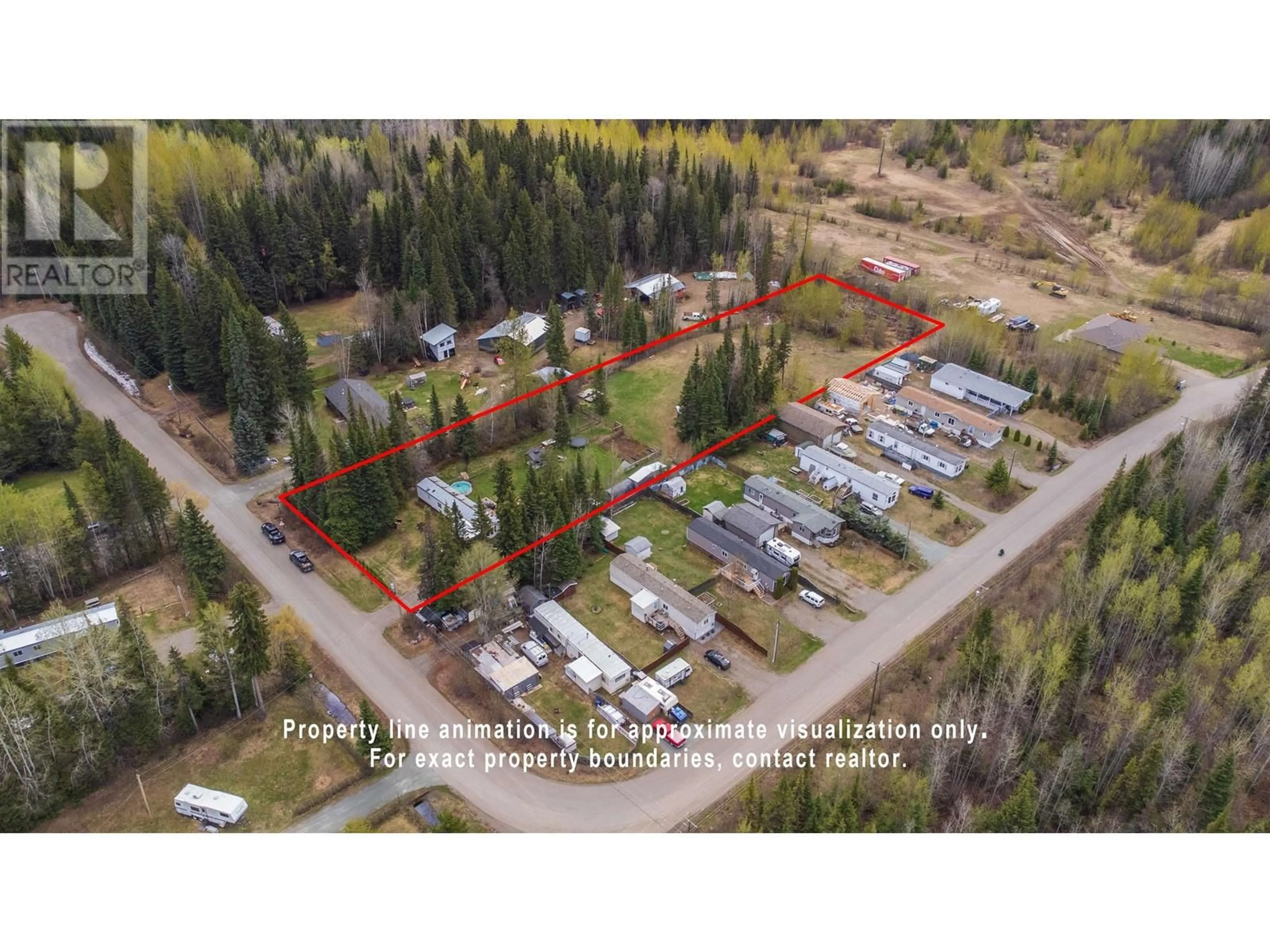 A pic from outside/outdoor area/front of a property/back of a property/a pic from drone, unknown for 3657 FISHER ROAD, Prince George British Columbia V2K5T5