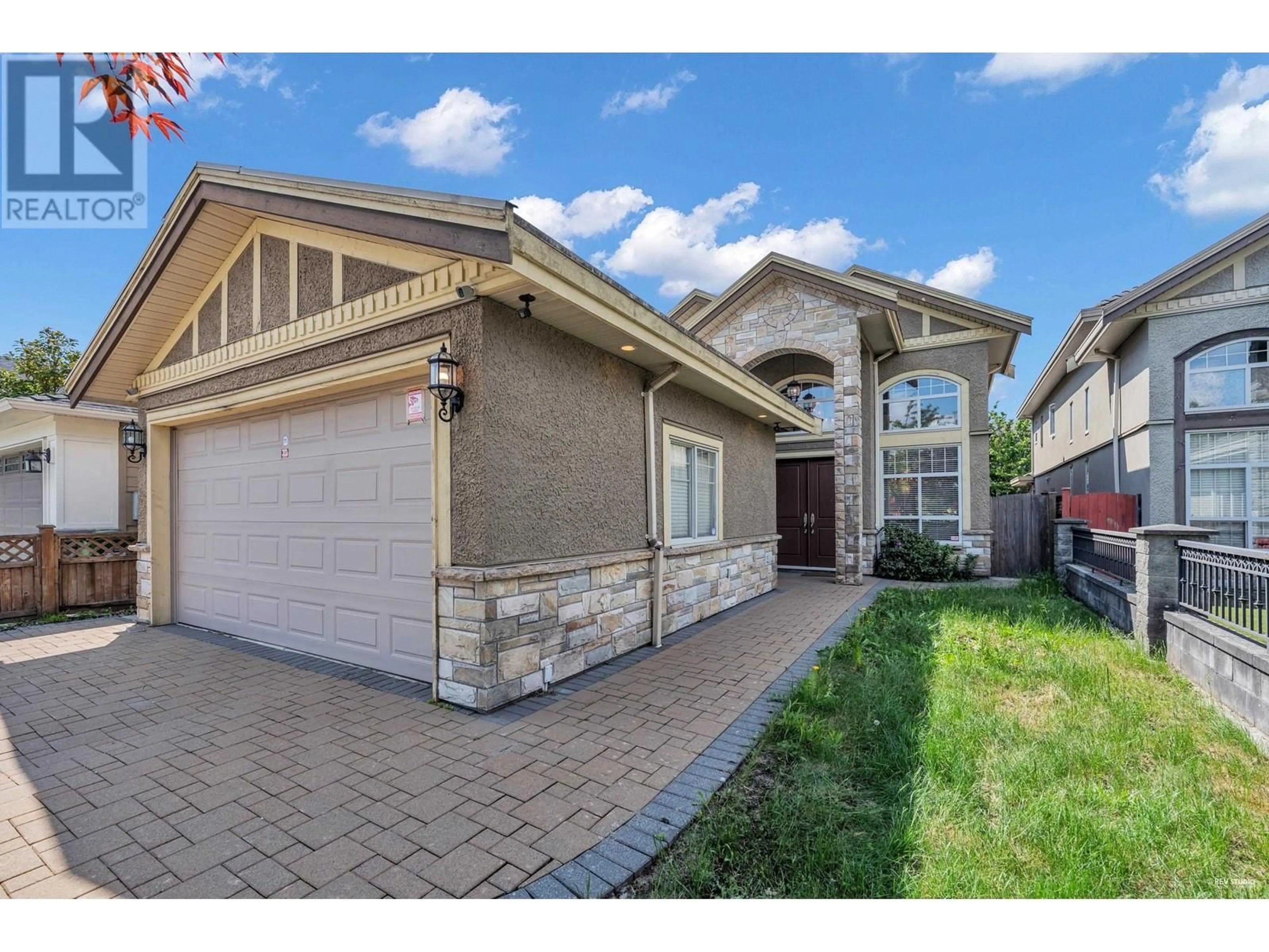 Home with brick exterior material, street for 8575 ASH STREET, Richmond British Columbia V6Y2S5