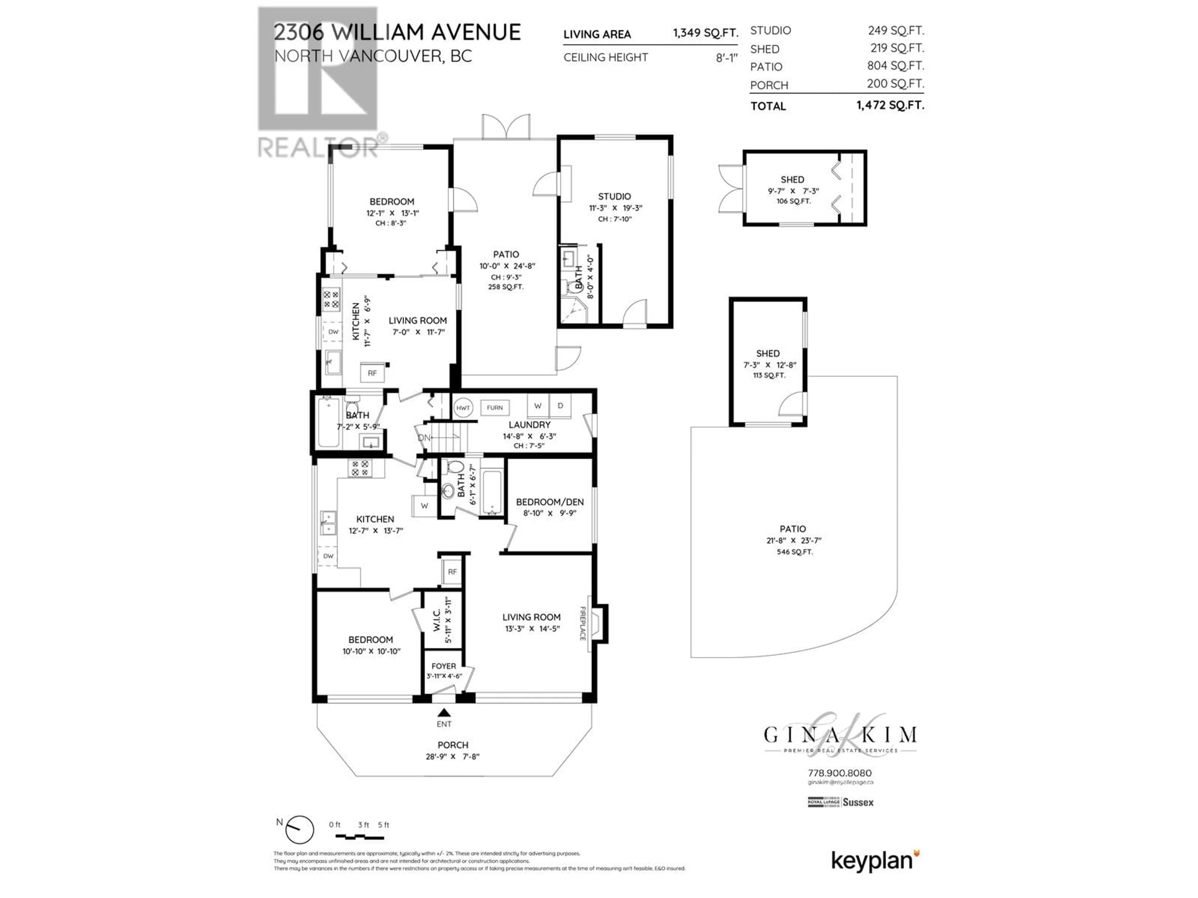 Floor plan for 2306 WILLIAM AVENUE, North Vancouver British Columbia V7J2P6