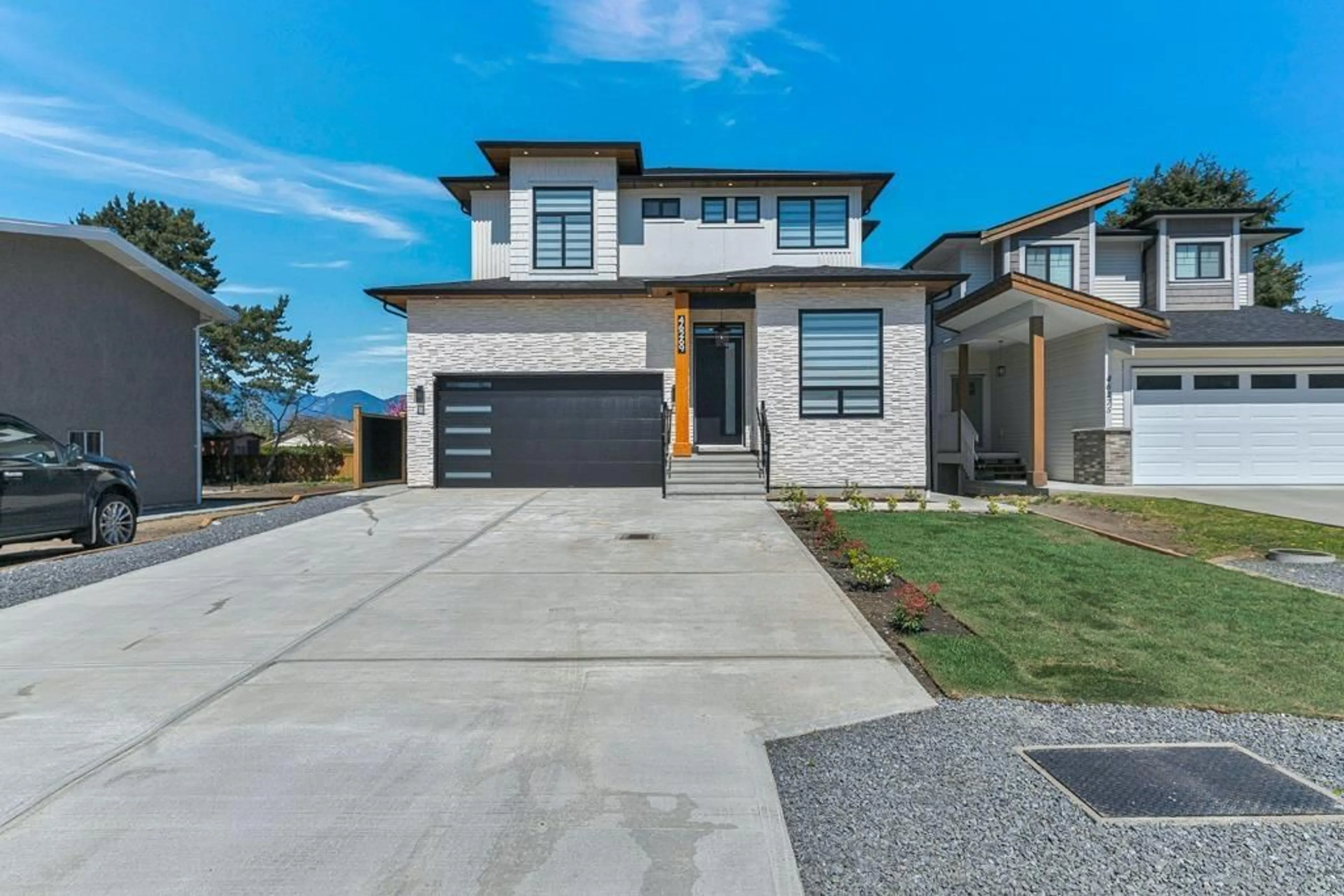 Home with brick exterior material, street for 46269 STEVENSON ROAD, Chilliwack British Columbia V2R2R5