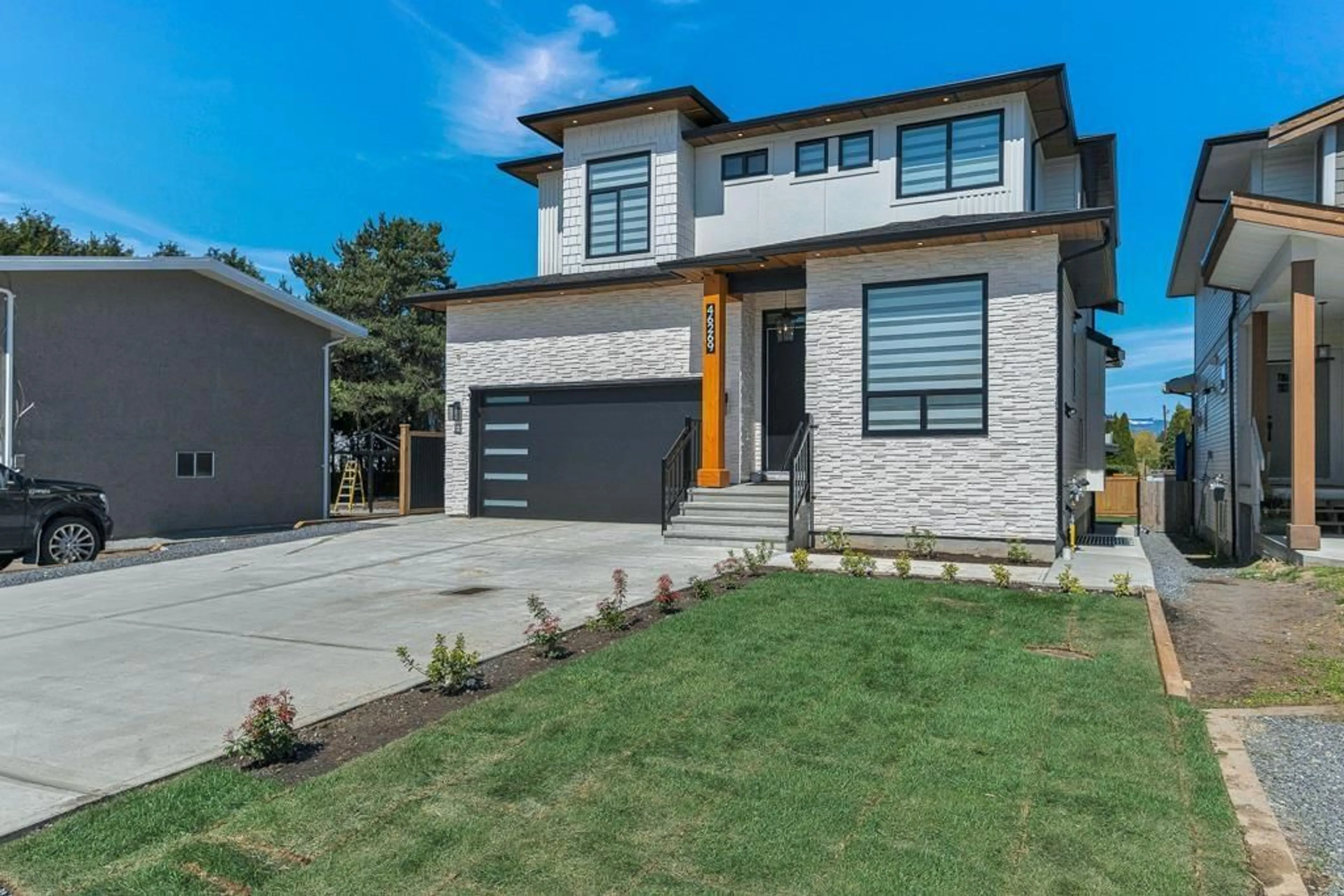 Home with brick exterior material, street for 46269 STEVENSON ROAD, Chilliwack British Columbia V2R2R5