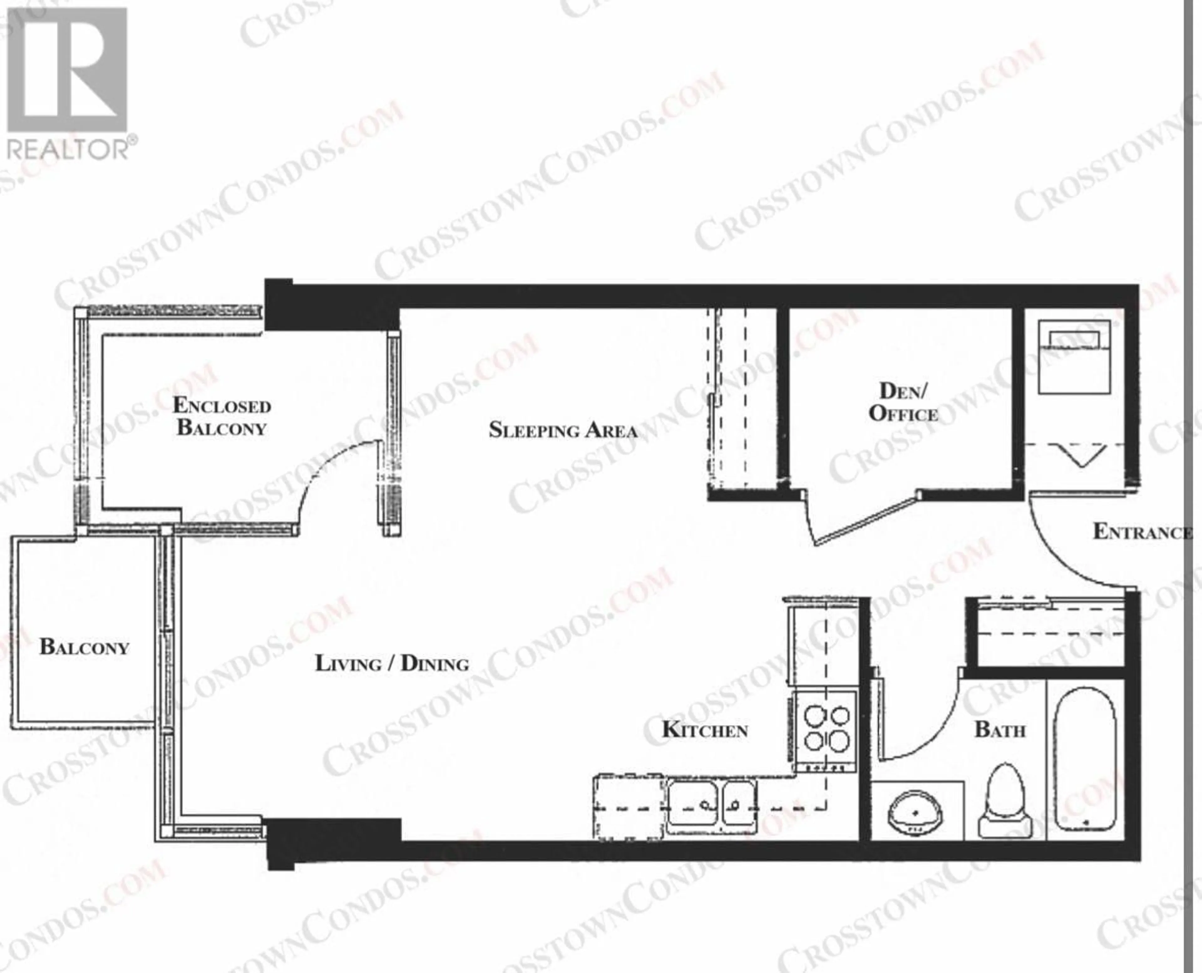 Floor plan for 903 - 550 TAYLOR STREET, Vancouver British Columbia V6B1R1