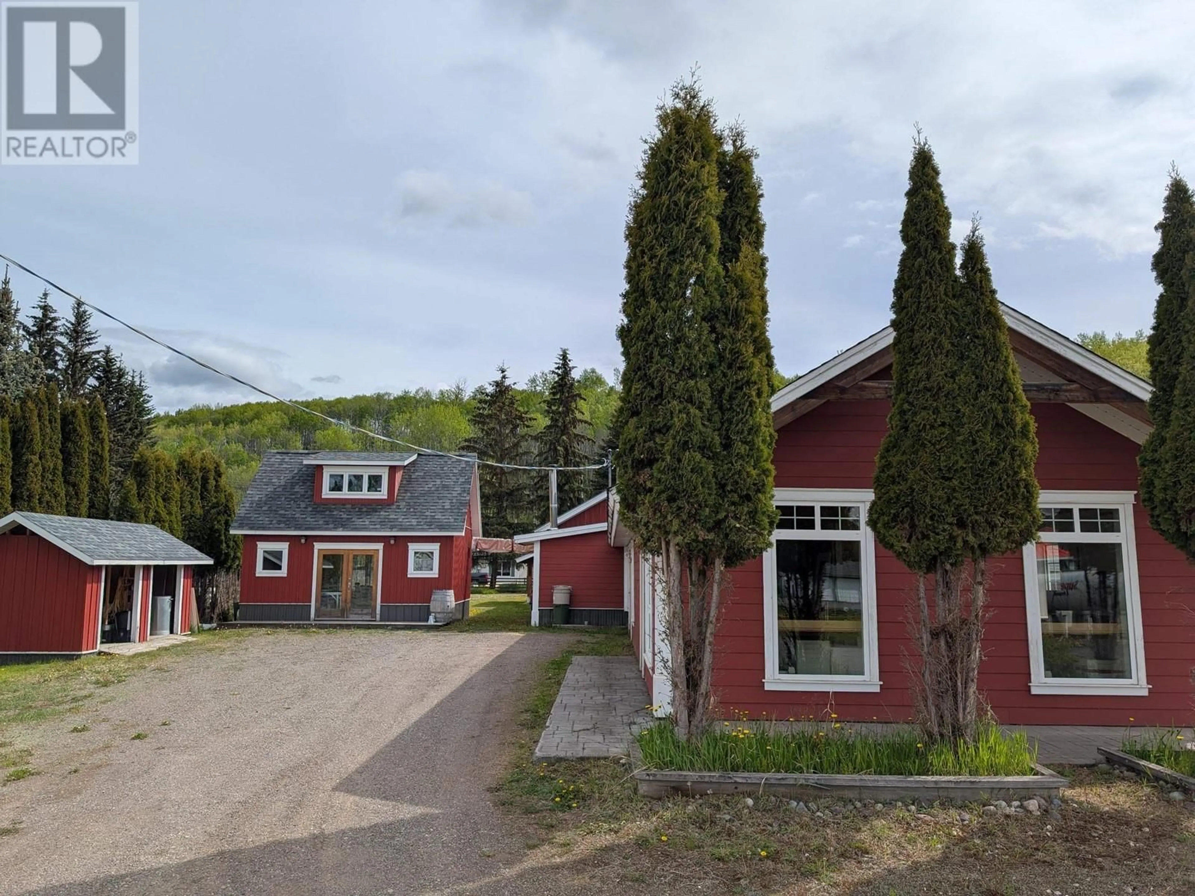 A pic from outside/outdoor area/front of a property/back of a property/a pic from drone, unknown for 1193 16 HIGHWAY, Telkwa British Columbia V0J2X0
