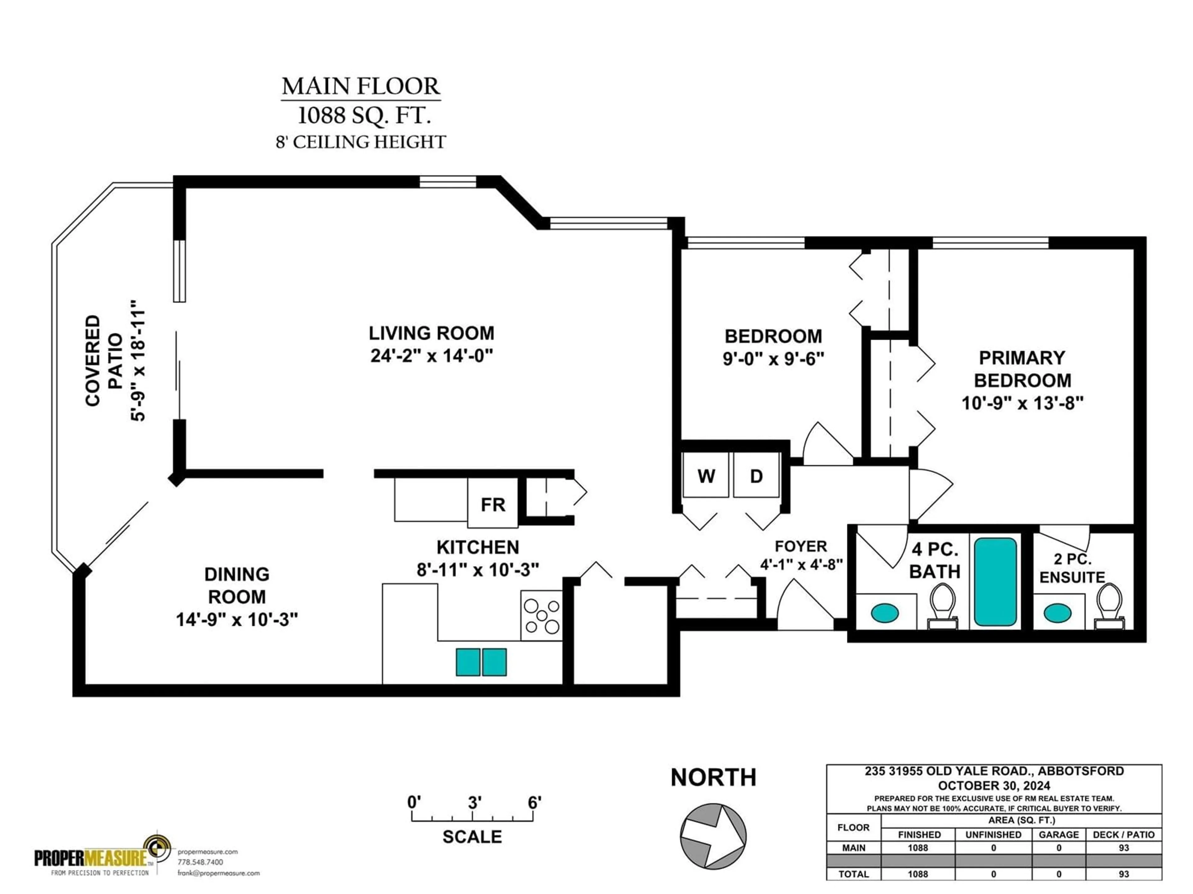 Floor plan for 235 - 31955 OLD YALE, Abbotsford British Columbia V2T4N1