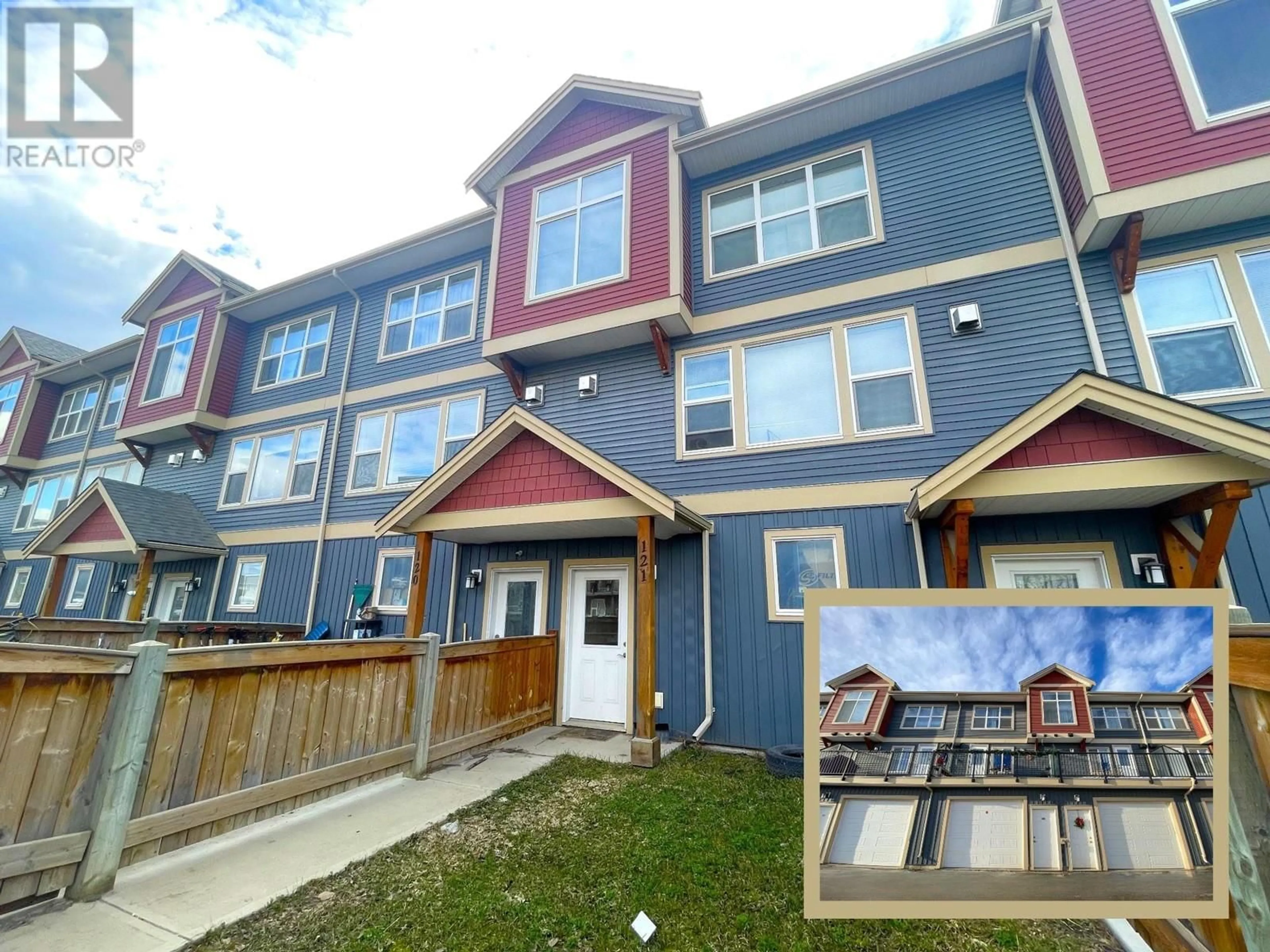 A pic from outside/outdoor area/front of a property/back of a property/a pic from drone, street for 121 - 10303 112 STREET, Fort St. John British Columbia V1J0N6