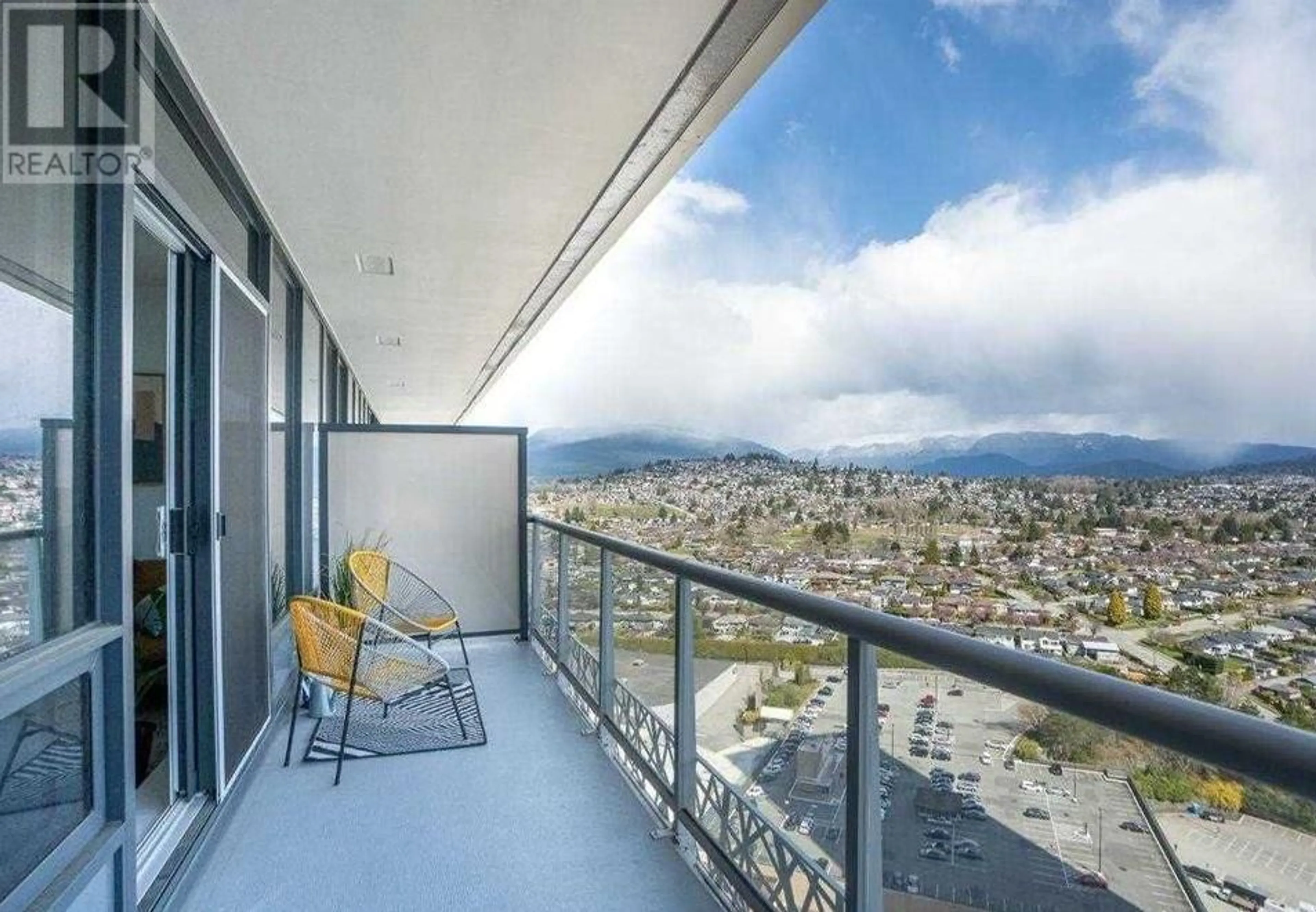 Balcony in the apartment, mountain view for 2901 - 1955 ALPHA WAY, Burnaby British Columbia V5C0K6