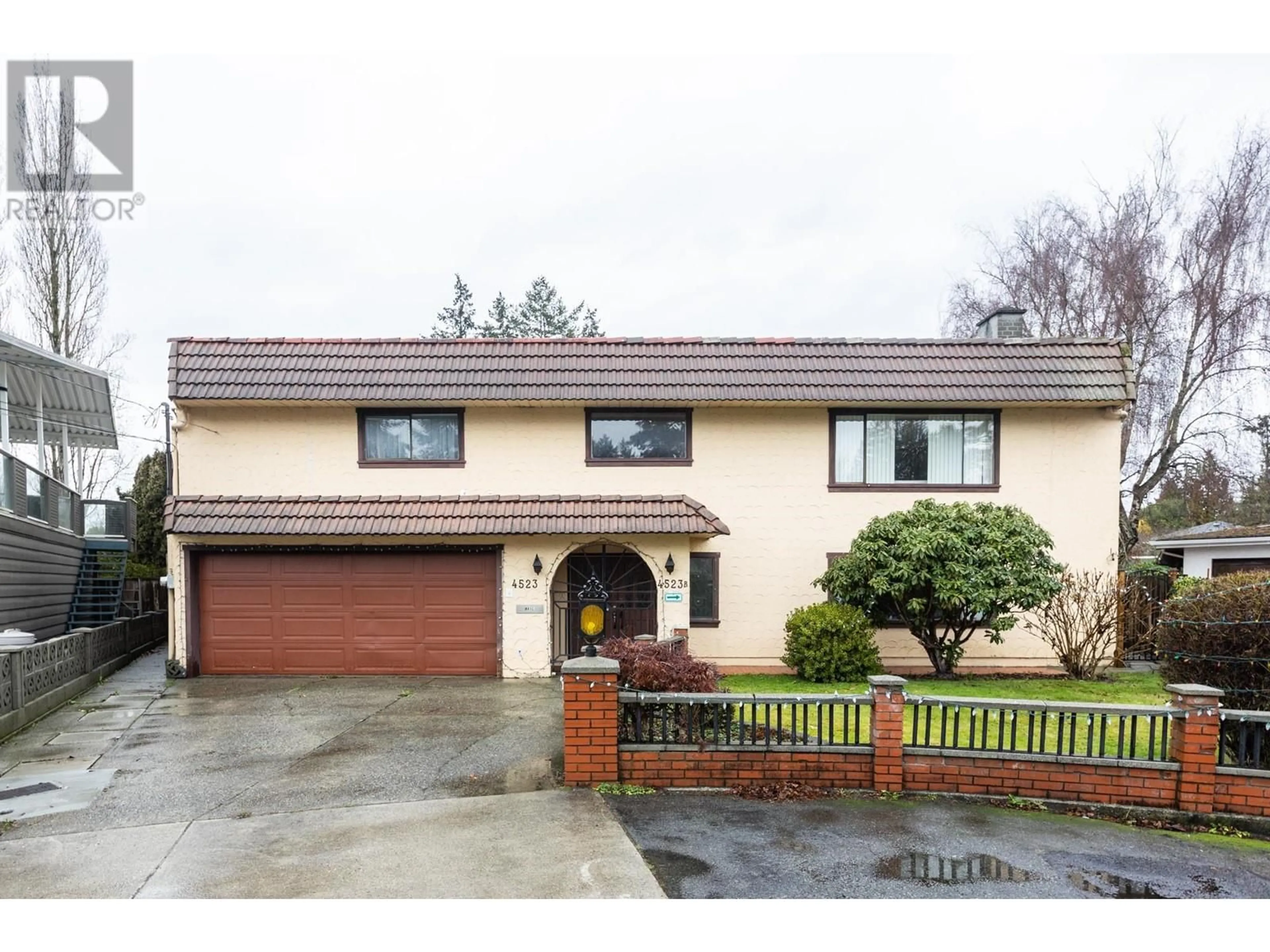 Home with brick exterior material, street for 4523 KING EDWARD PLACE, Delta British Columbia V4K2R2