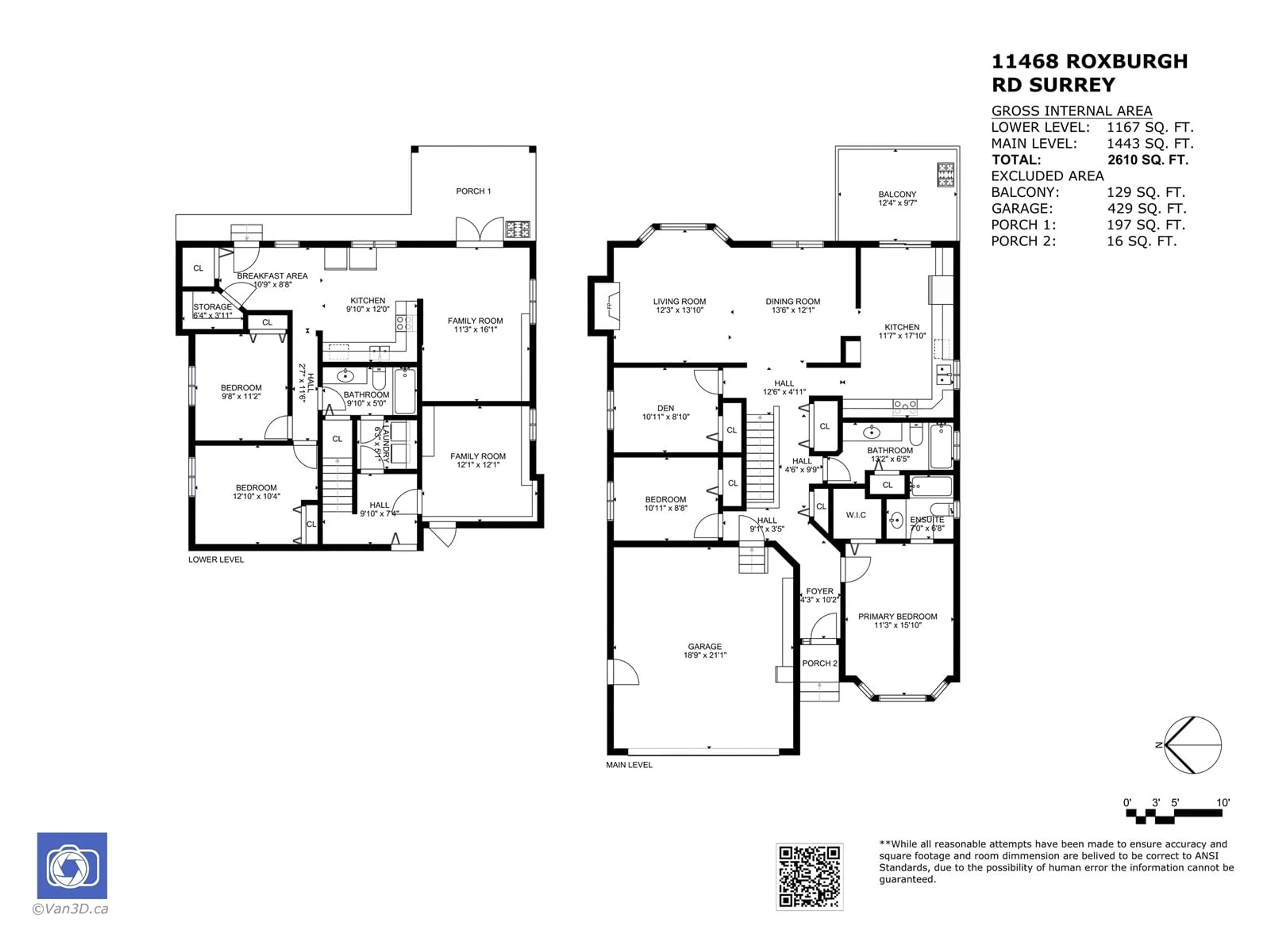 Floor plan for 11468 ROXBURGH, Surrey British Columbia V3R0W4