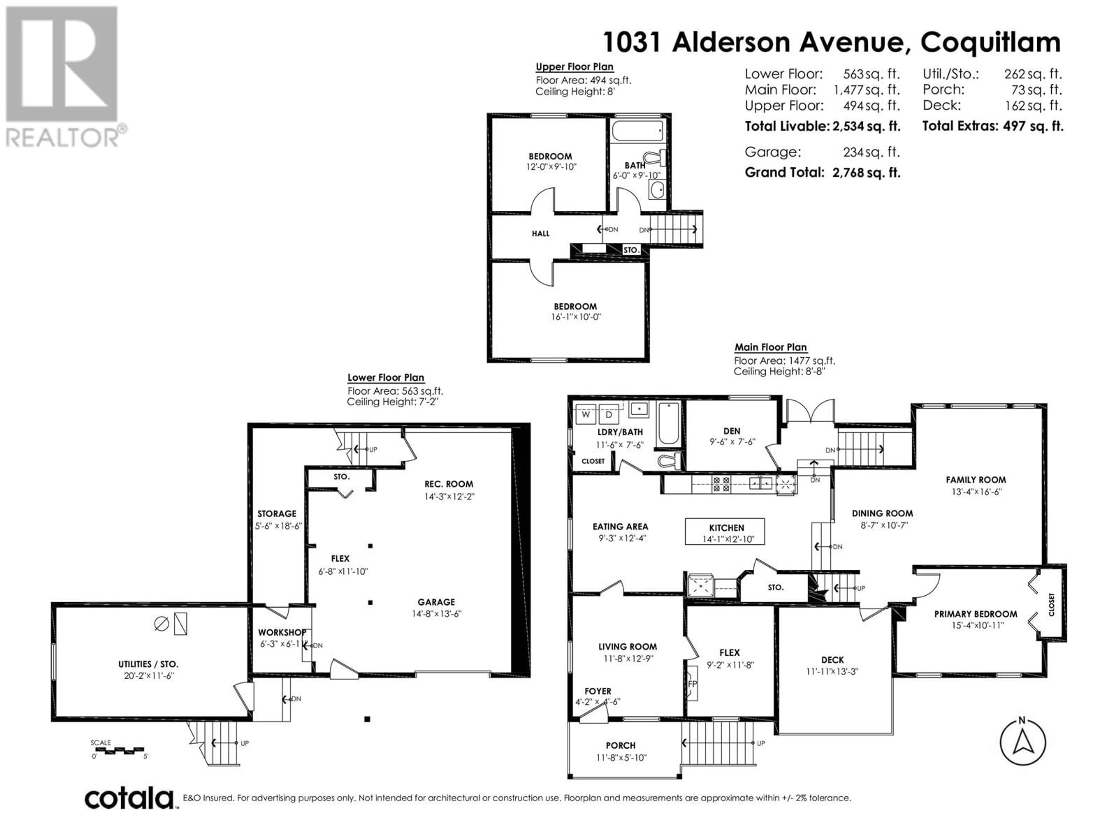 Floor plan for 1031 ALDERSON AVENUE, Coquitlam British Columbia V3K1W2