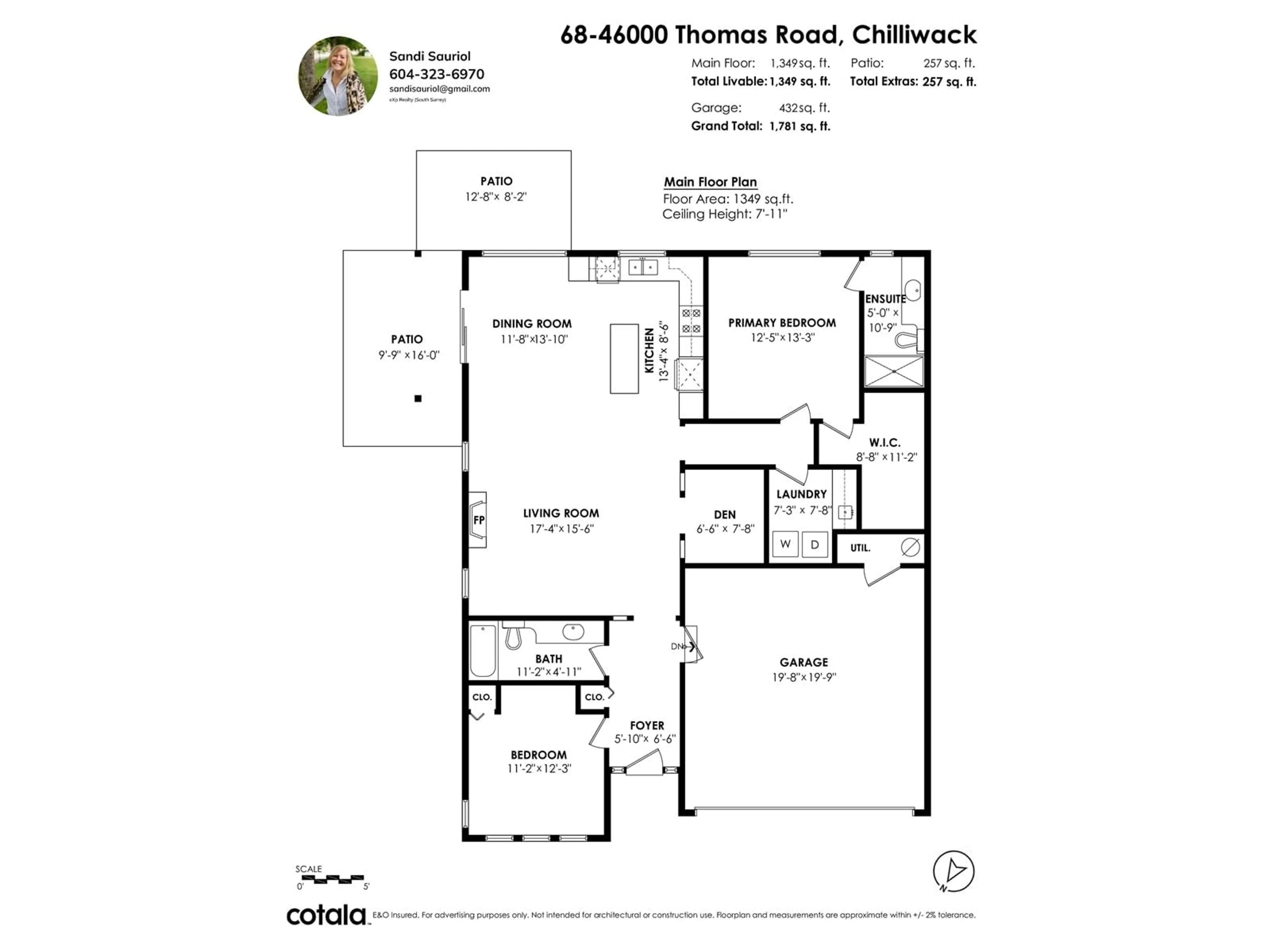 Floor plan for 68 - 46000 THOMAS ROAD, Sardis - Chwk River Valley British Columbia V2R5W6