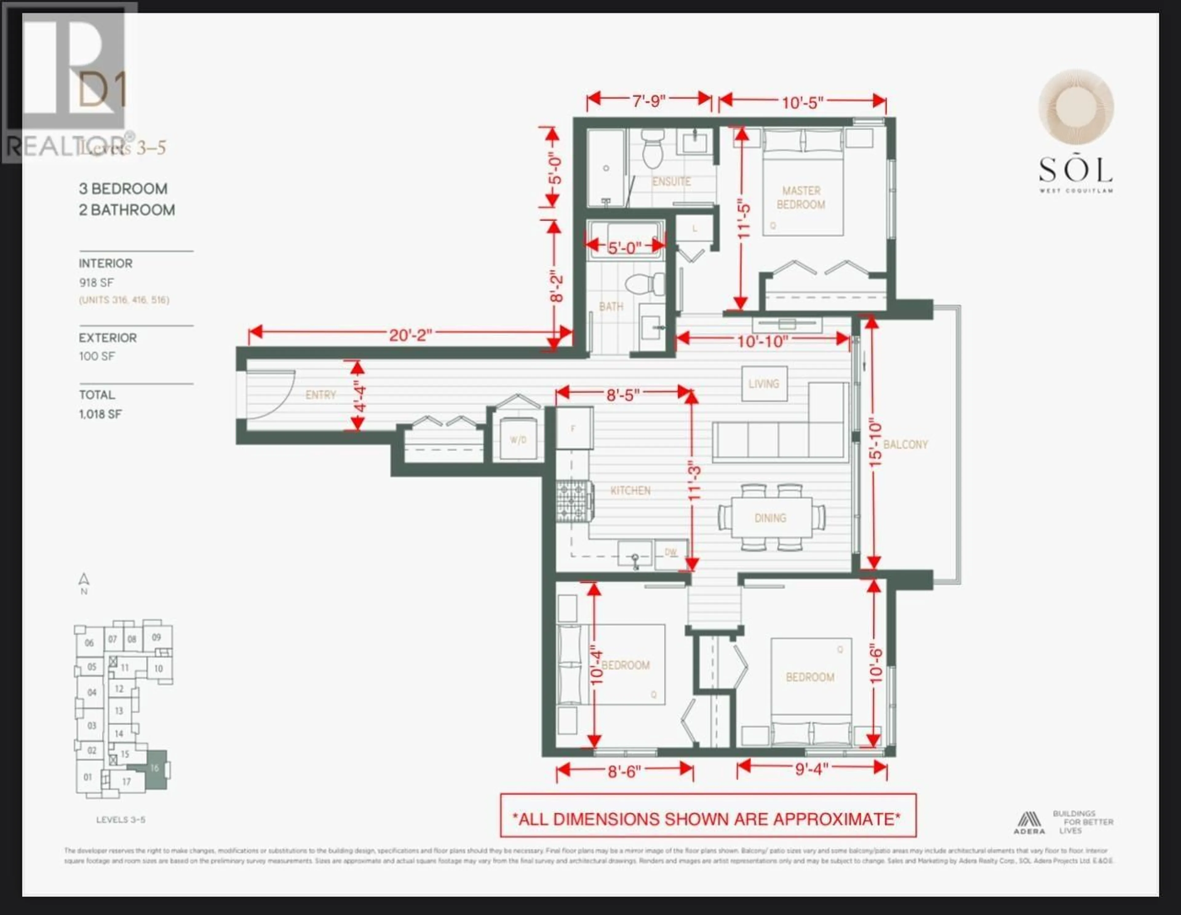Floor plan for 416 - 723 GROVER STREET, Coquitlam British Columbia V3J3M6