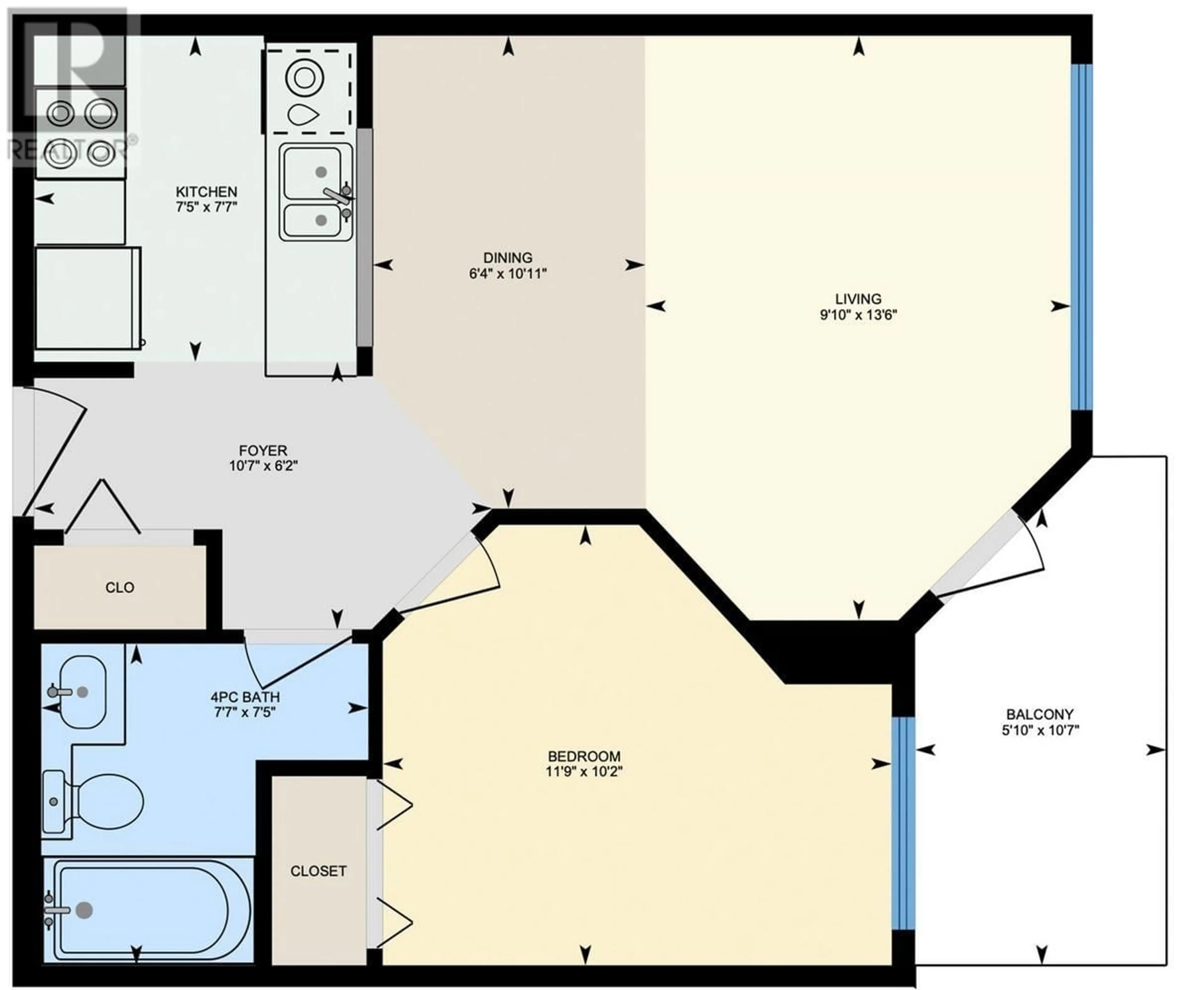 Floor plan for 201 - 3455 ASCOT PLACE, Vancouver British Columbia V5R6B7