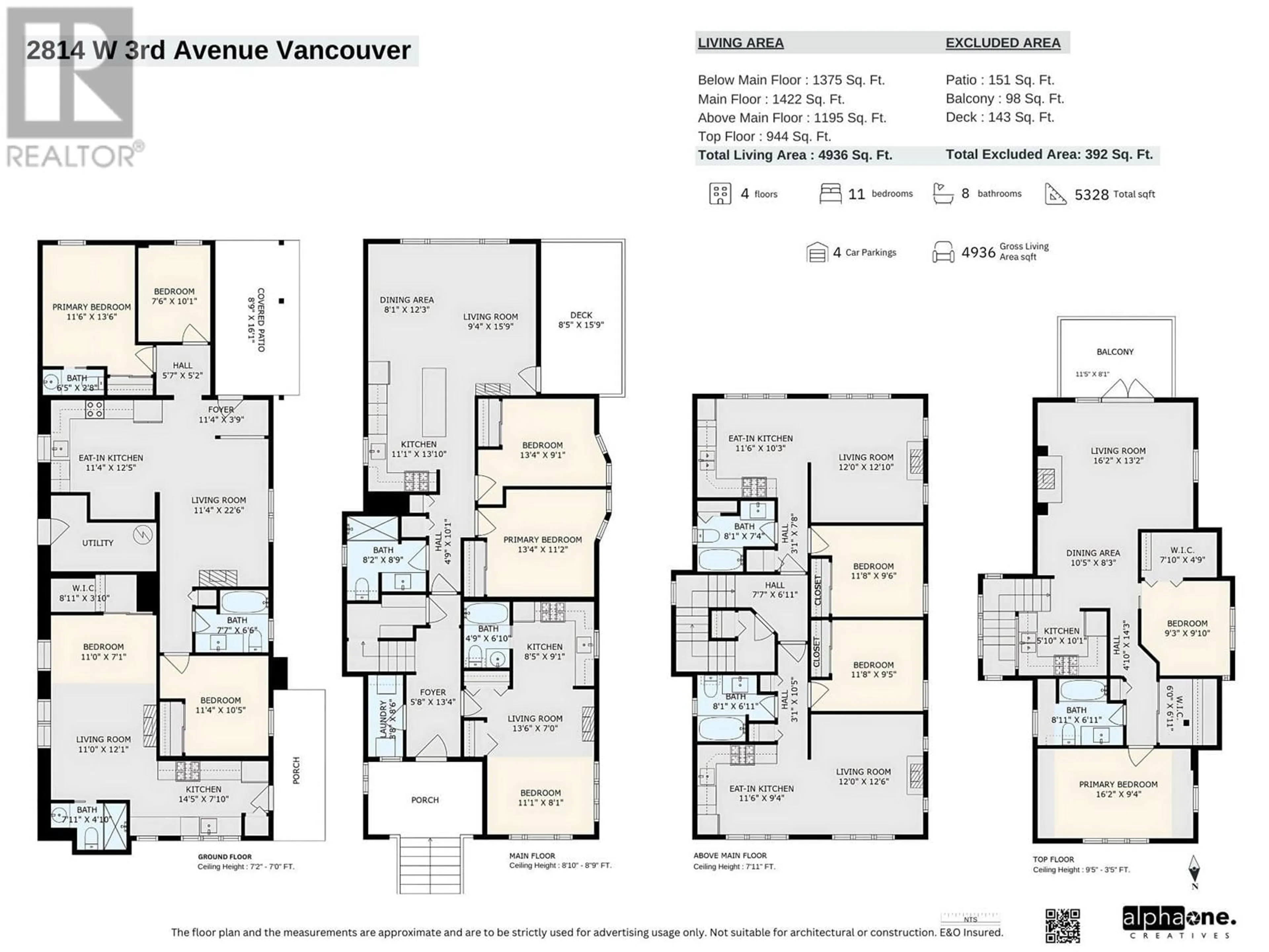 Floor plan for 2814 3RD AVENUE, Vancouver British Columbia V6K1M7