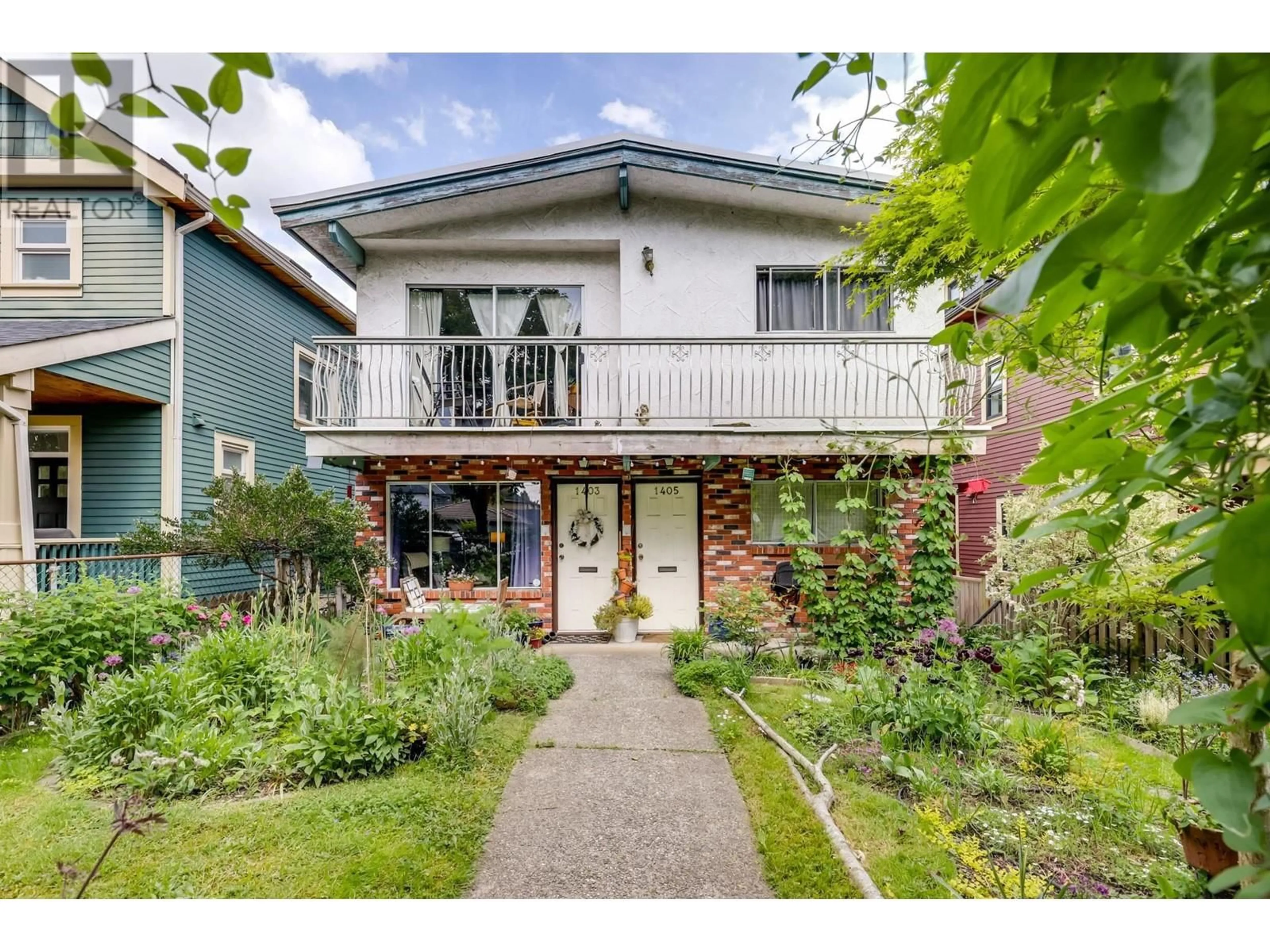 Home with brick exterior material, street for 1405 - - 1403 14TH AVENUE, Vancouver British Columbia V5N2C7