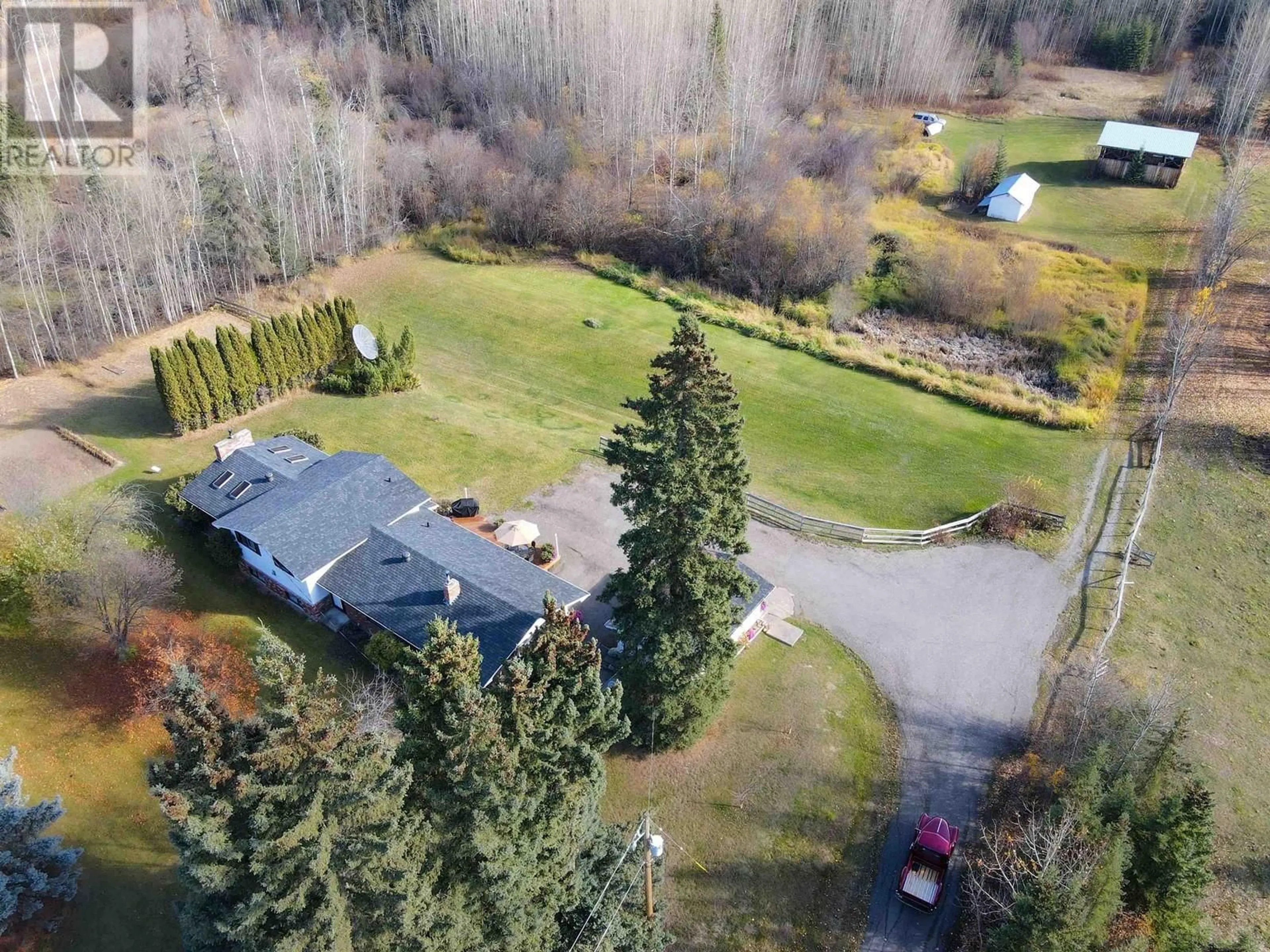 A pic from outside/outdoor area/front of a property/back of a property/a pic from drone, unknown for 2880 ROBERTS ROAD, Fort St. James British Columbia V0J1P0