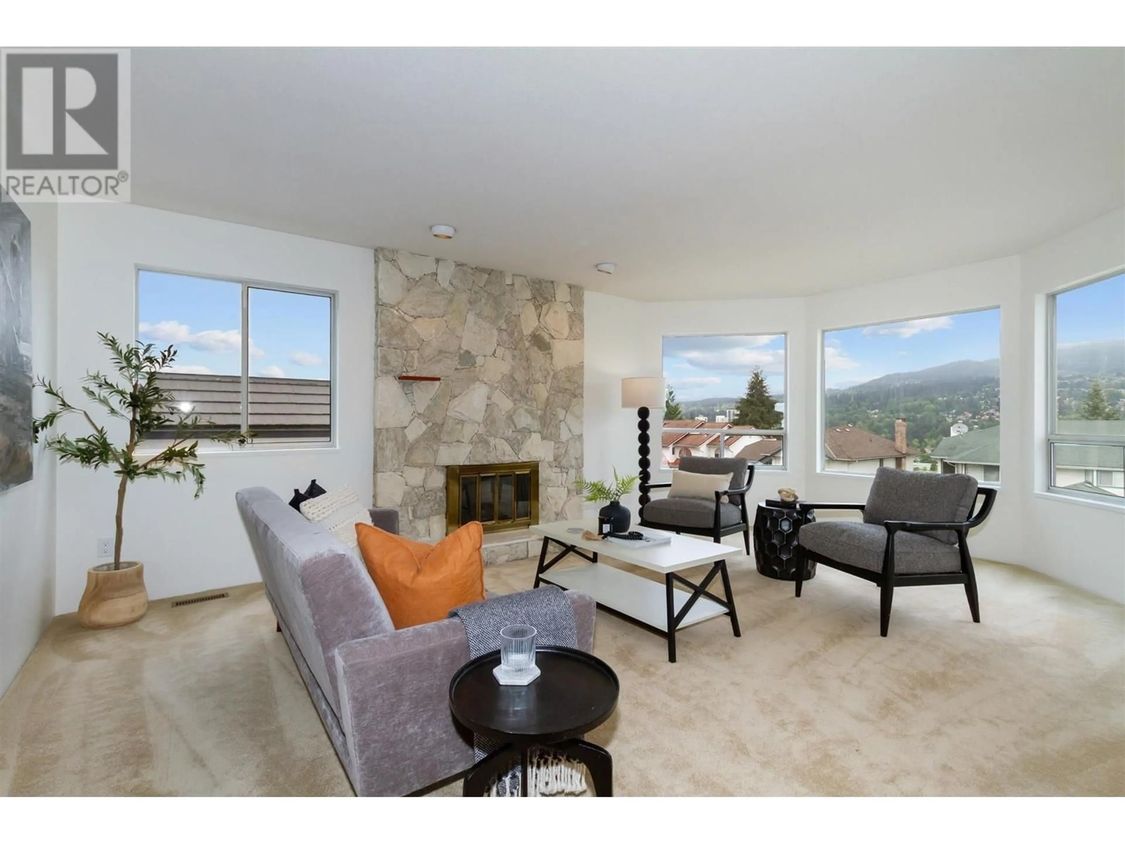 Living room with furniture, ceramic/tile floor for 1058 WINDWARD DRIVE, Coquitlam British Columbia V3C5S6