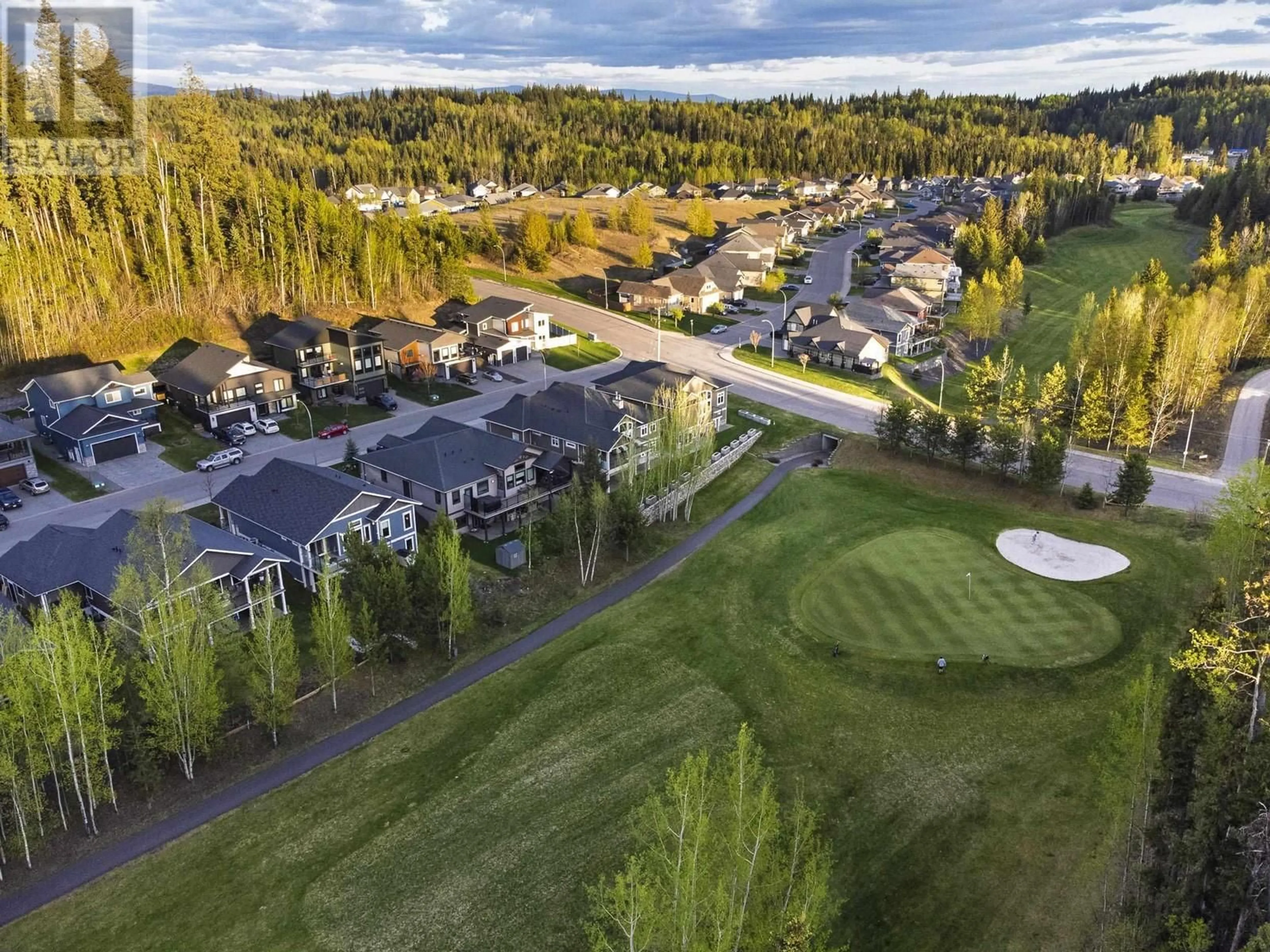 A pic from outside/outdoor area/front of a property/back of a property/a pic from drone, mountain view for 2759 LINKS DRIVE, Prince George British Columbia V2K0B3