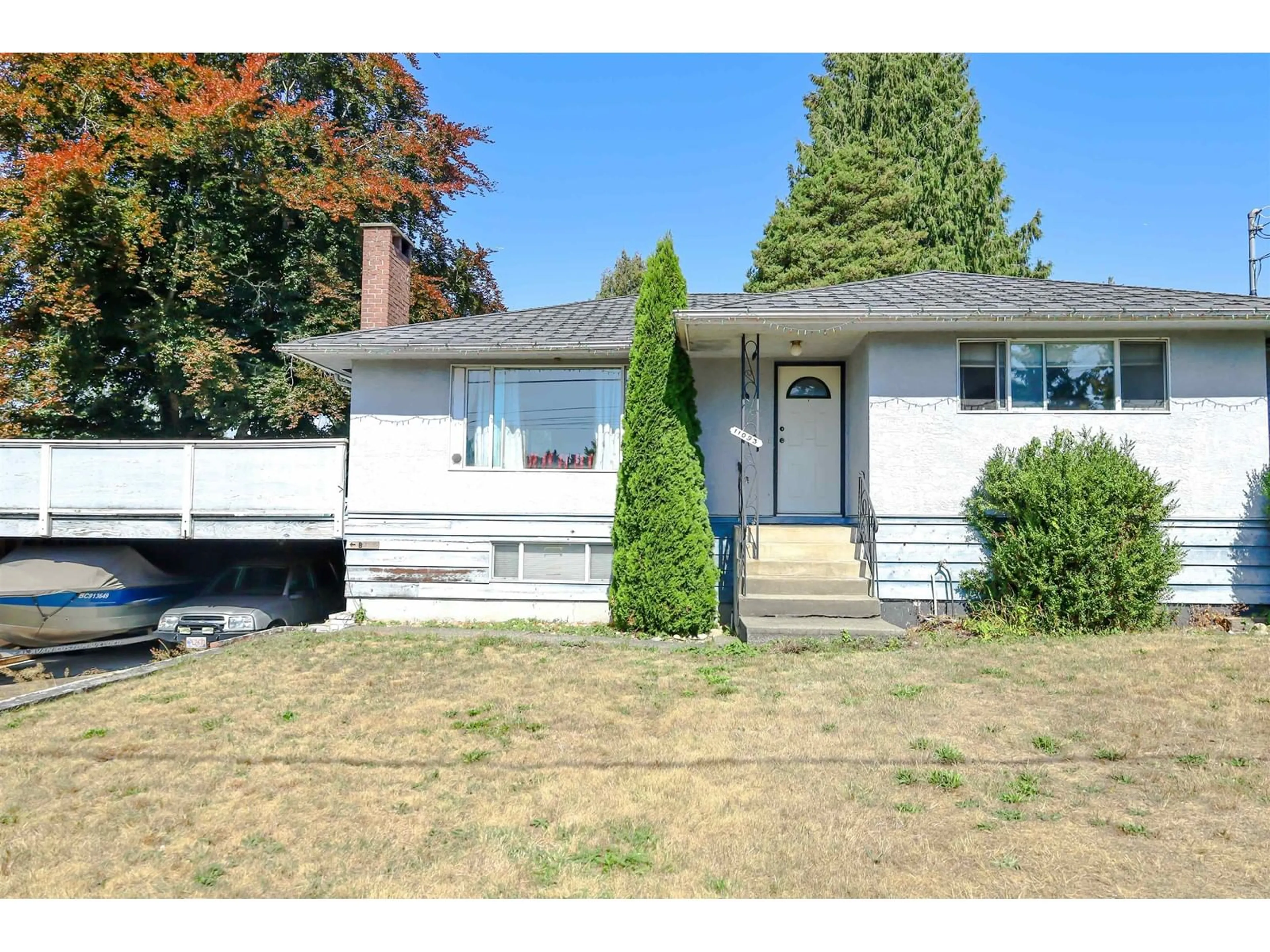 Home with vinyl exterior material, street for 11093 PATRICIA, Delta British Columbia V4C3A5