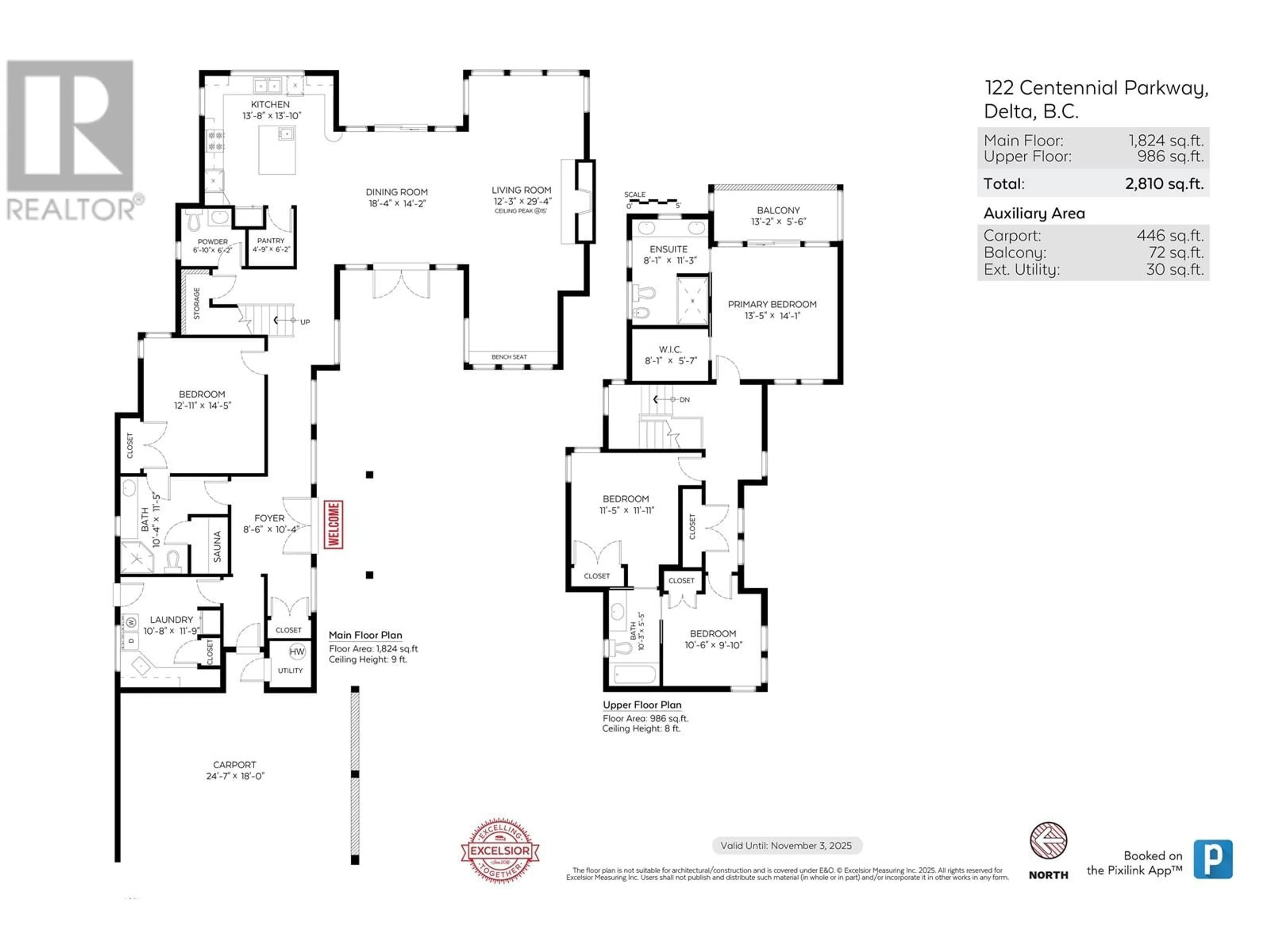 Floor plan for 122 CENTENNIAL PARKWAY, Delta British Columbia V4L1K3