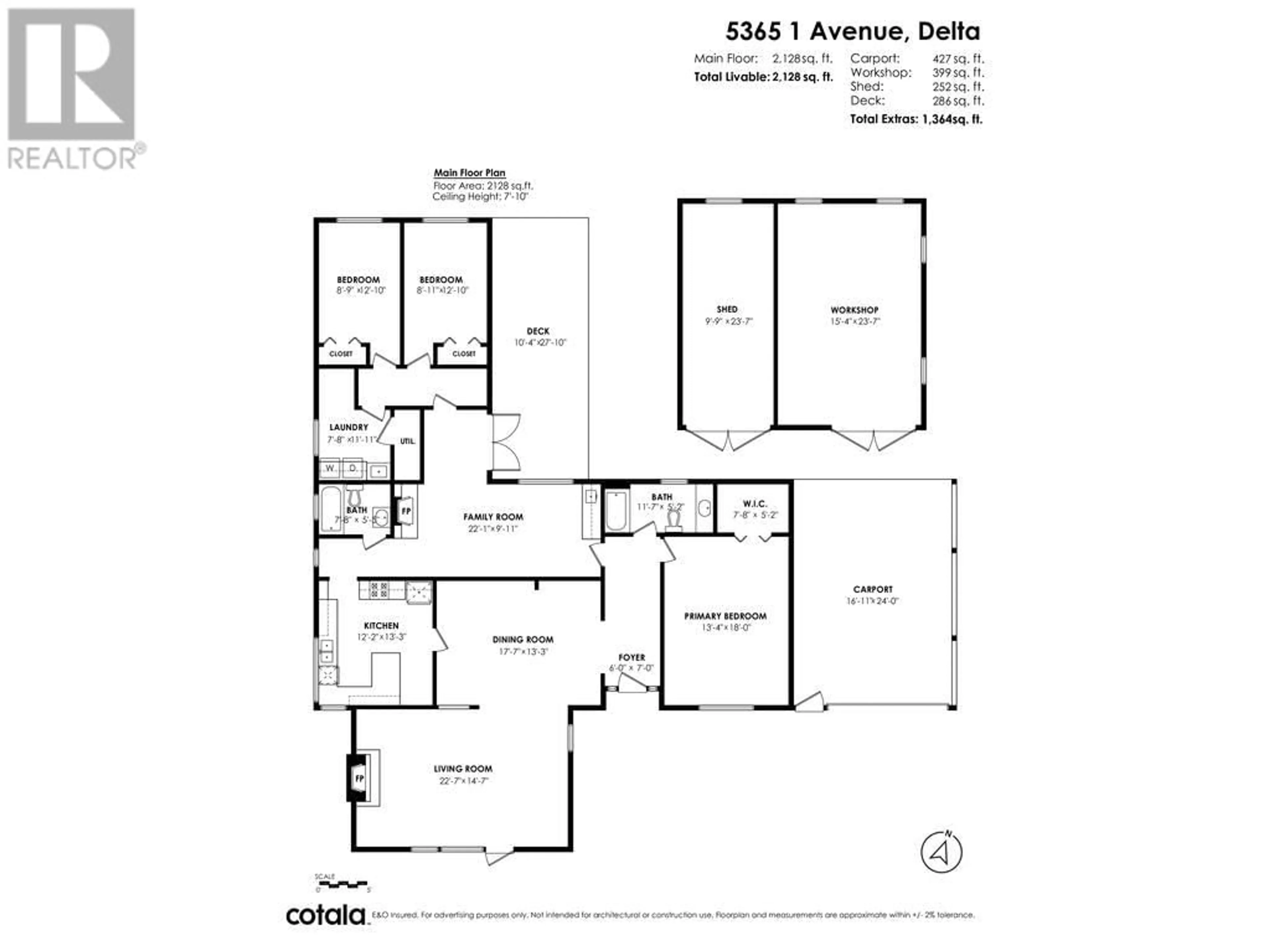 Floor plan for 5365 1ST AVENUE, Delta British Columbia V4M1B8