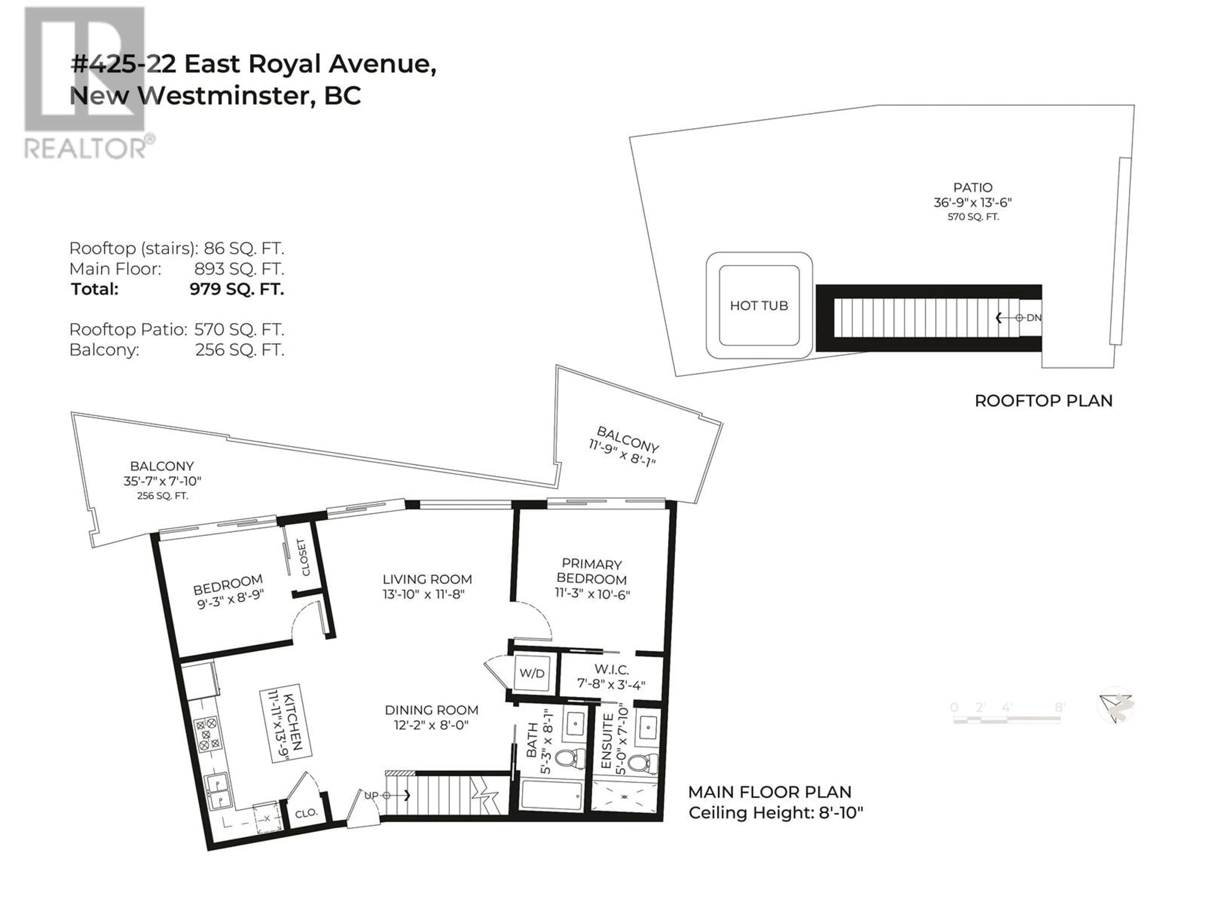 Floor plan for 425 - 22 ROYAL AVENUE, New Westminster British Columbia V3L0H1