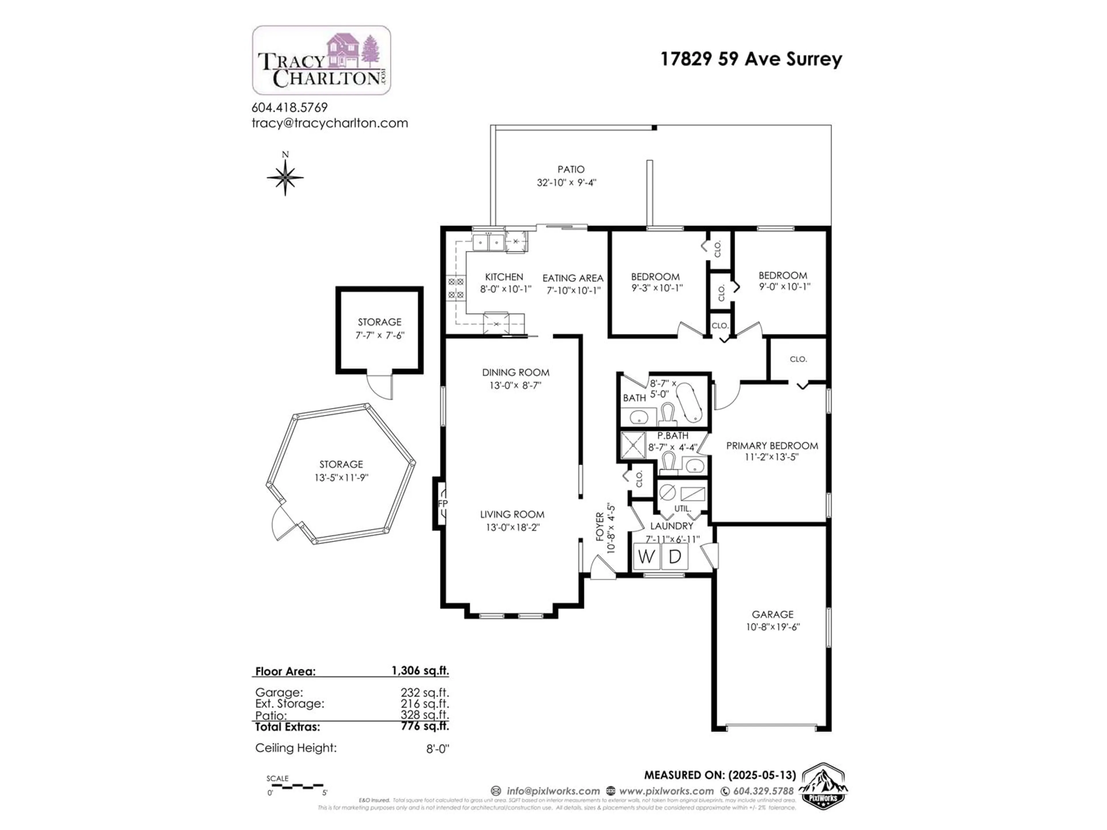 Floor plan for 17829 59, Surrey British Columbia V3S1P6