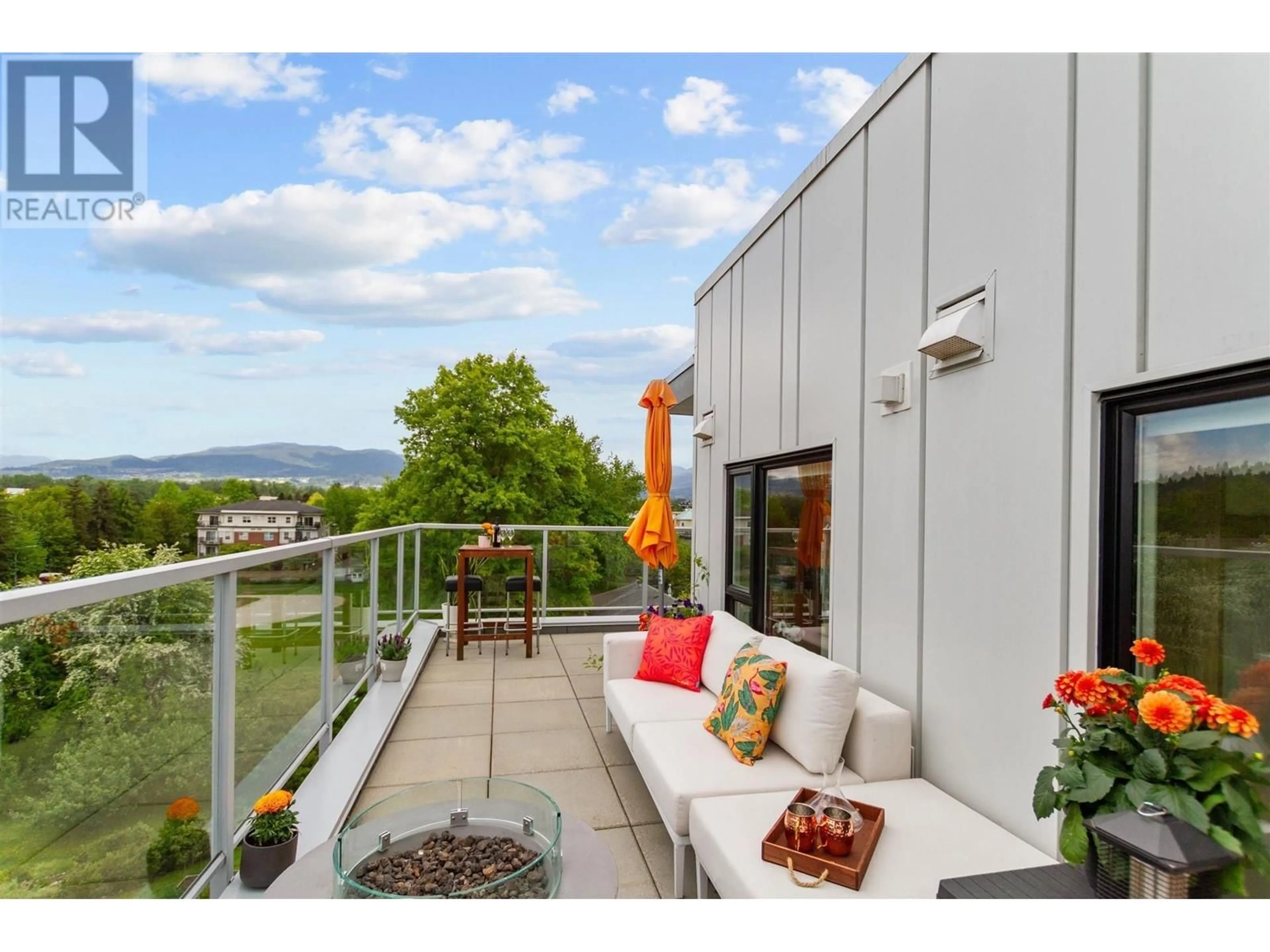 Patio, mountain view for 418 - 2345 RINDALL AVENUE, Port Coquitlam British Columbia V3C1V3