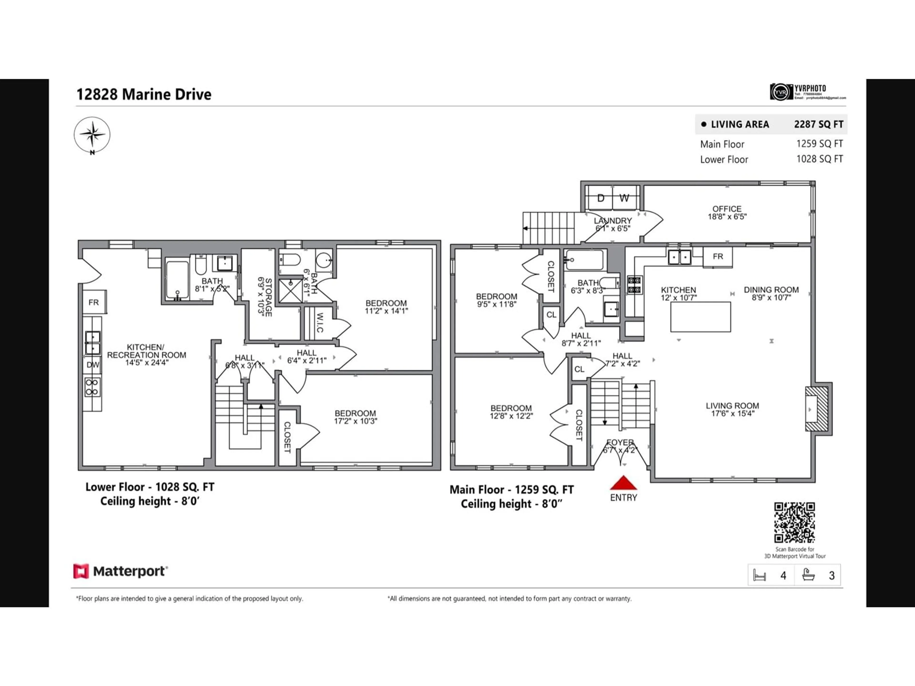 Floor plan for 12828 MARINE, Surrey British Columbia V4A1C6