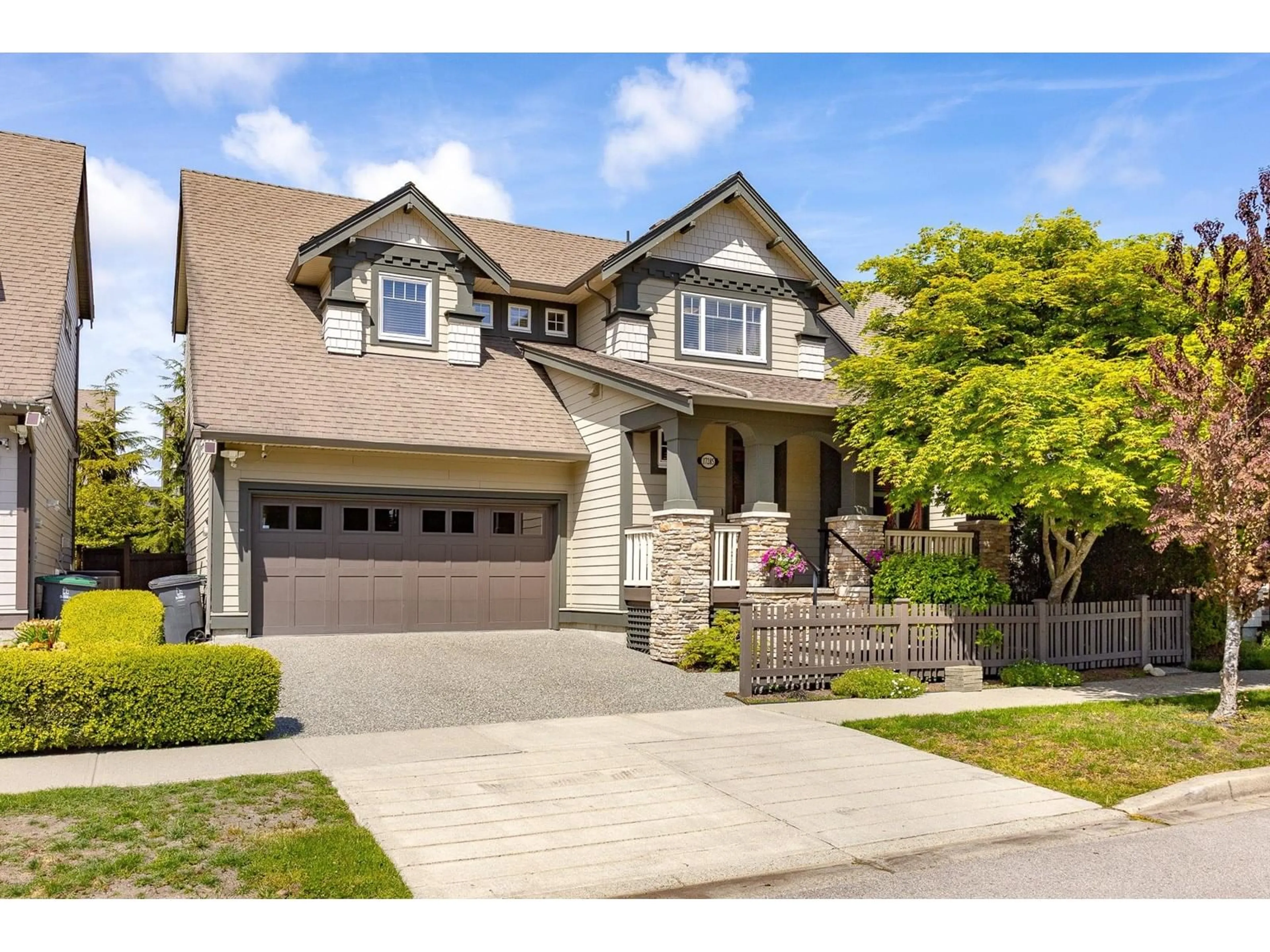 Home with brick exterior material, street for 17285 0A, Surrey British Columbia V3Z9P3
