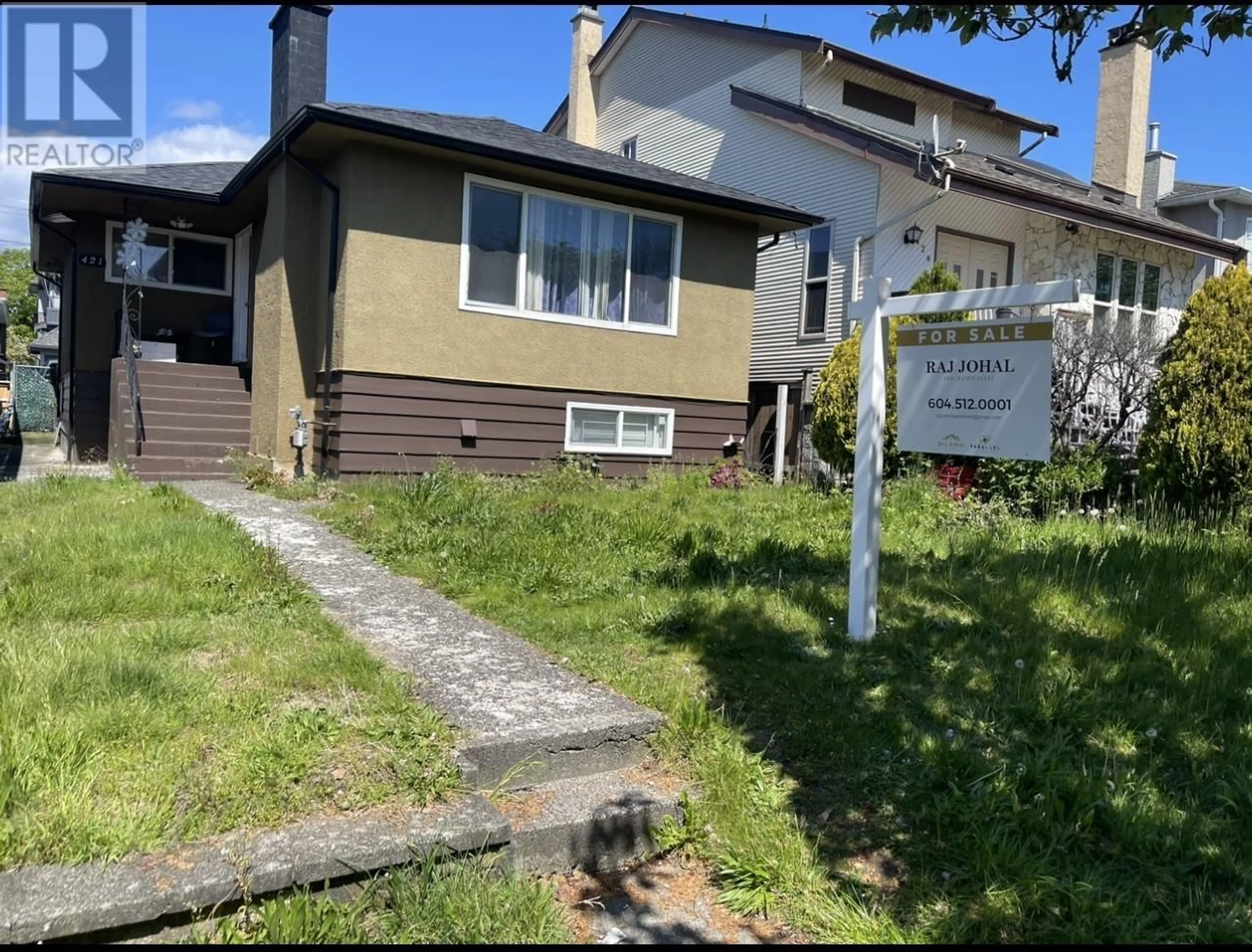 A pic from outside/outdoor area/front of a property/back of a property/a pic from drone, street for 421 54TH AVENUE, Vancouver British Columbia V5X1L3