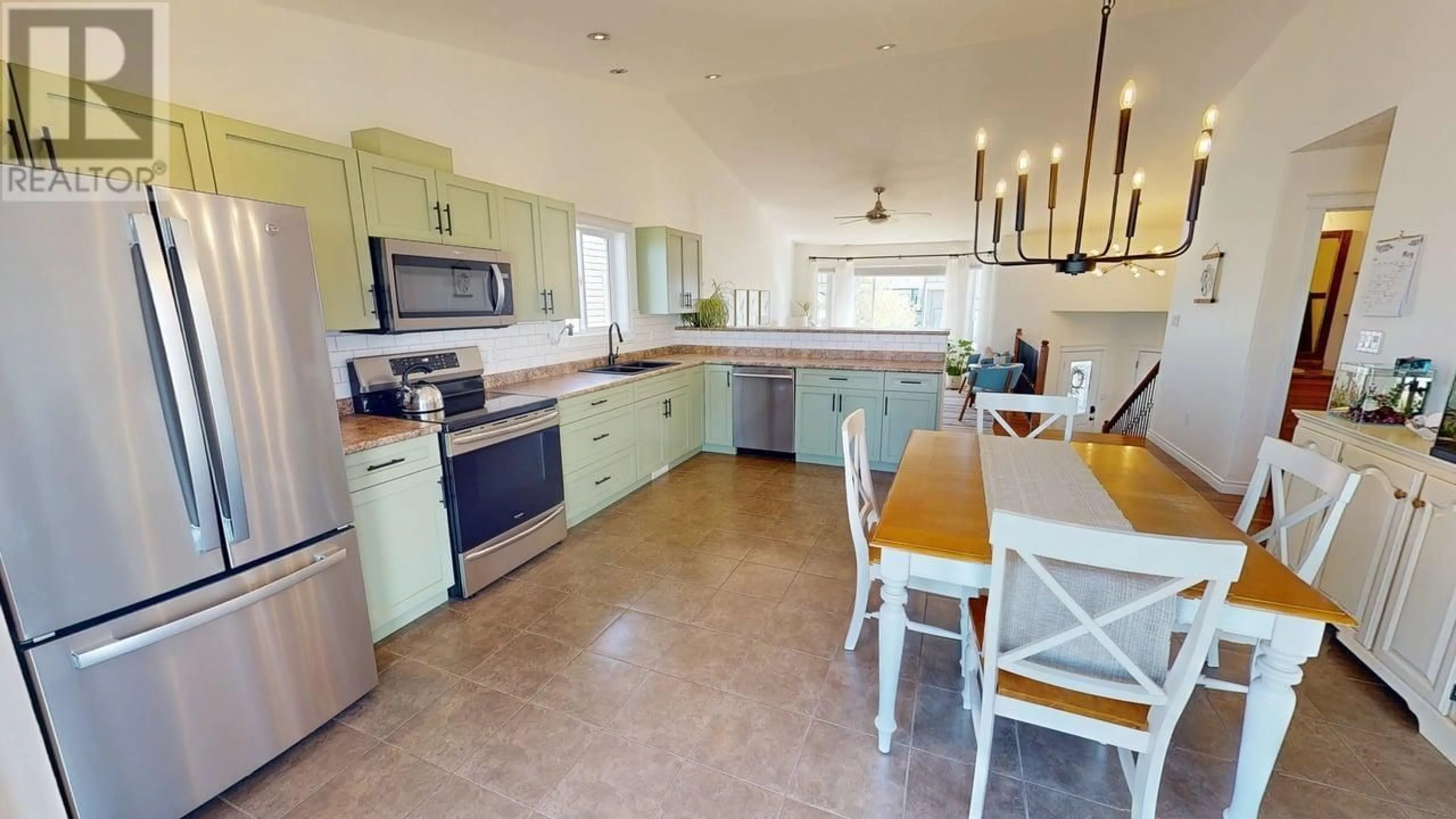 Open concept kitchen, ceramic/tile floor for 11708 98A STREET, Fort St. John British Columbia V1J0E9