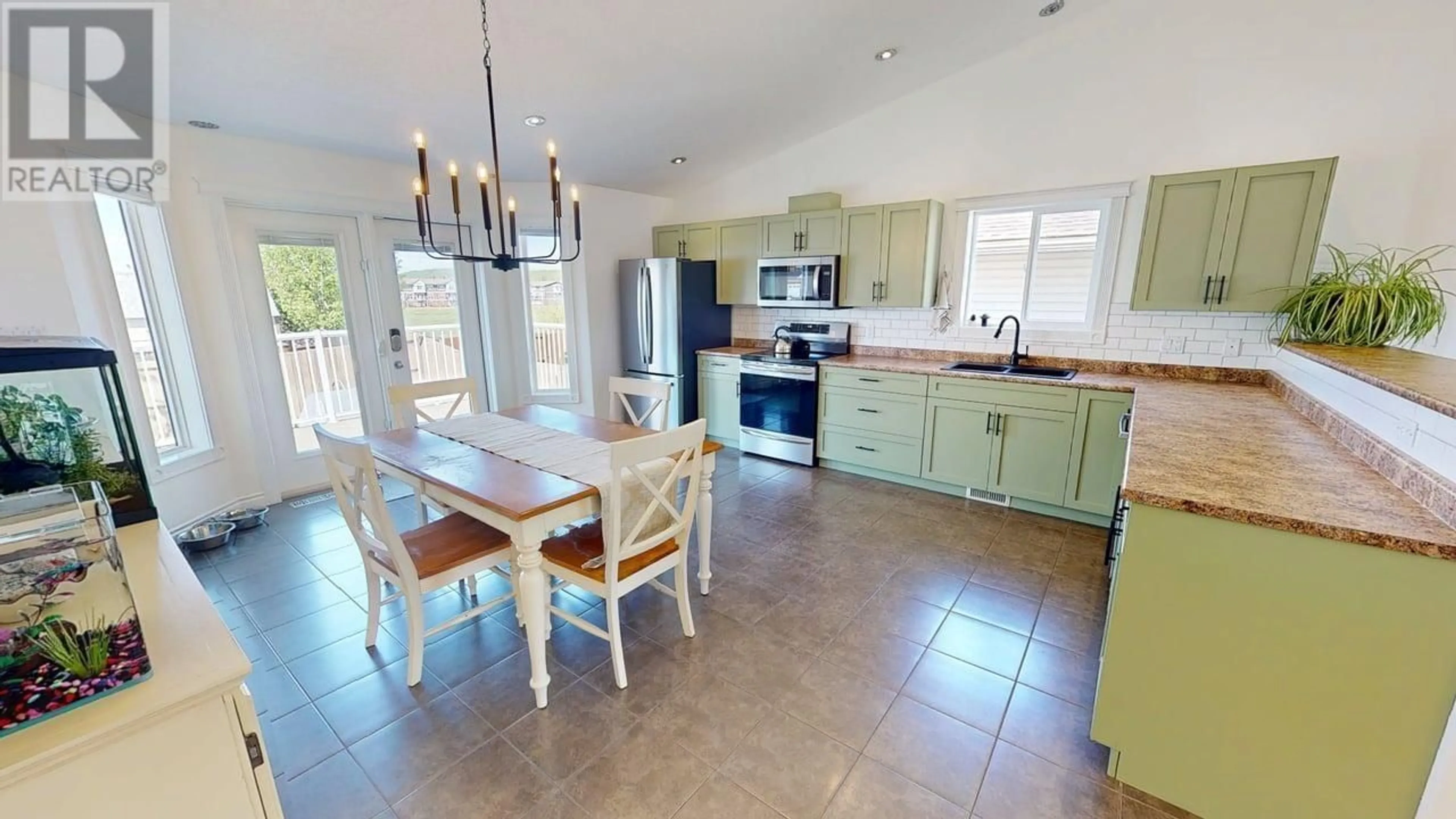 Open concept kitchen, ceramic/tile floor for 11708 98A STREET, Fort St. John British Columbia V1J0E9