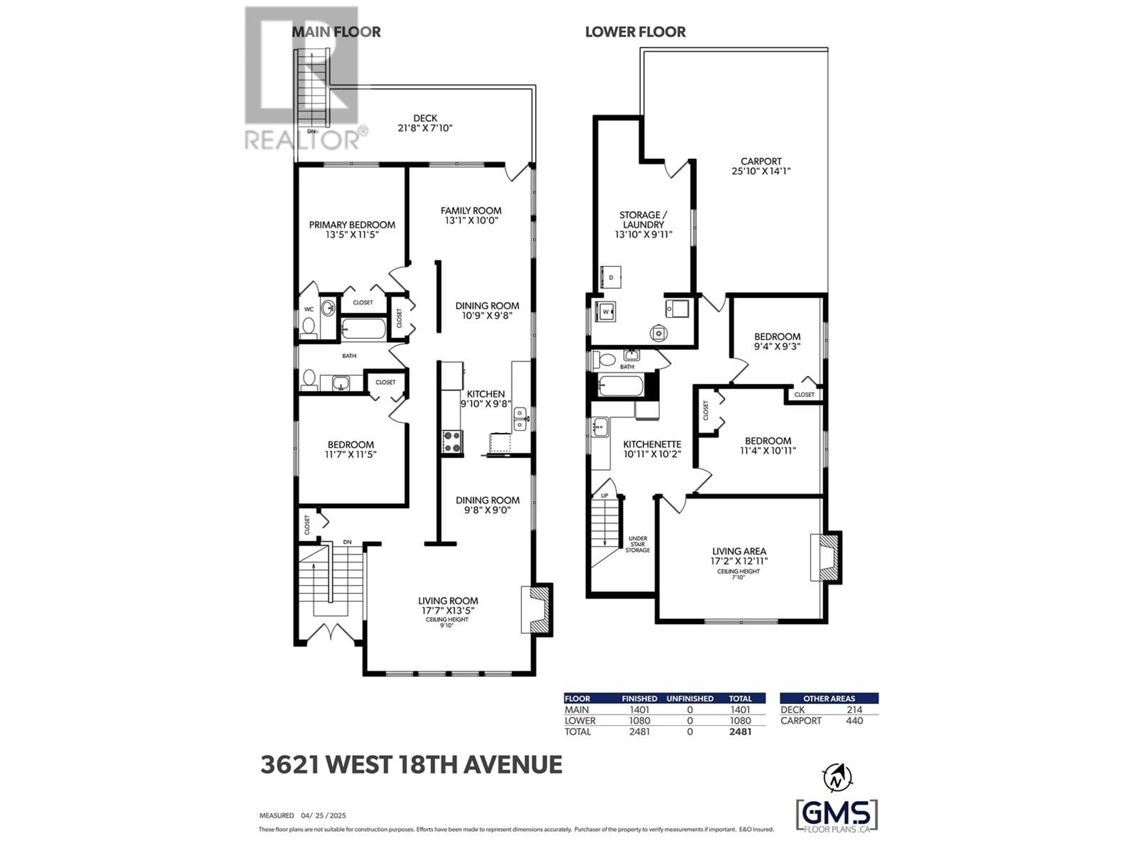 Floor plan for 3621 18TH AVENUE, Vancouver British Columbia V6S1B3
