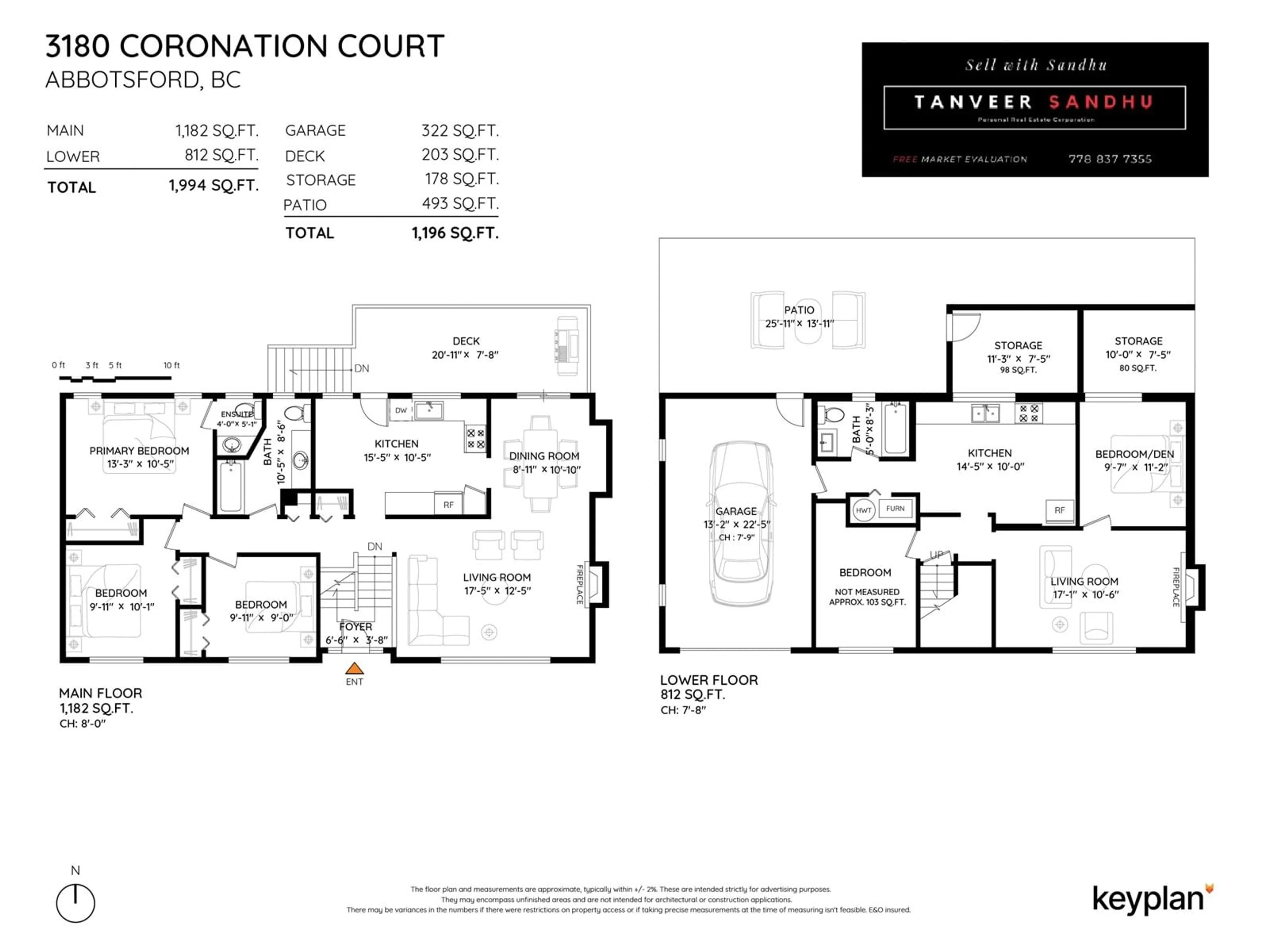Floor plan for 3180 CORONATION, Abbotsford British Columbia V2T4J7