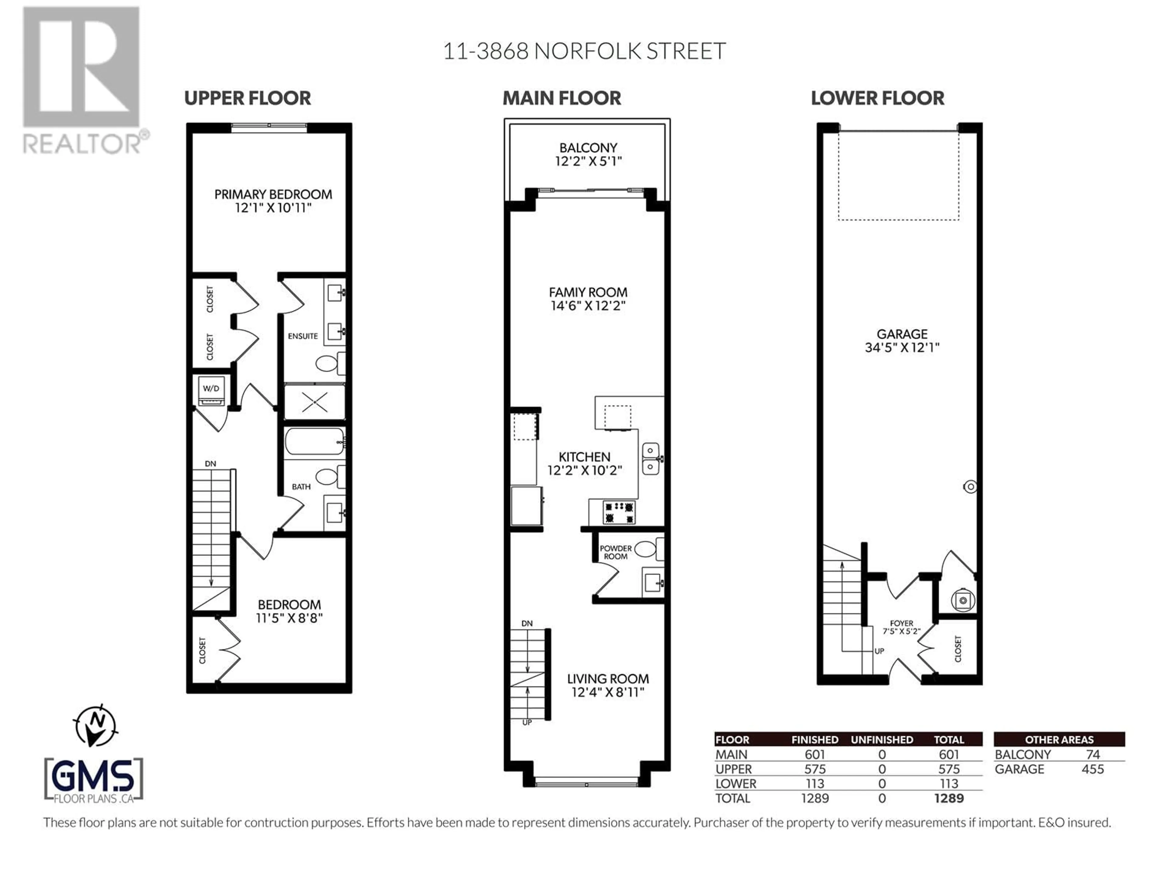Floor plan for 11 - 3868 NORFOLK STREET, Burnaby British Columbia V5G1E5
