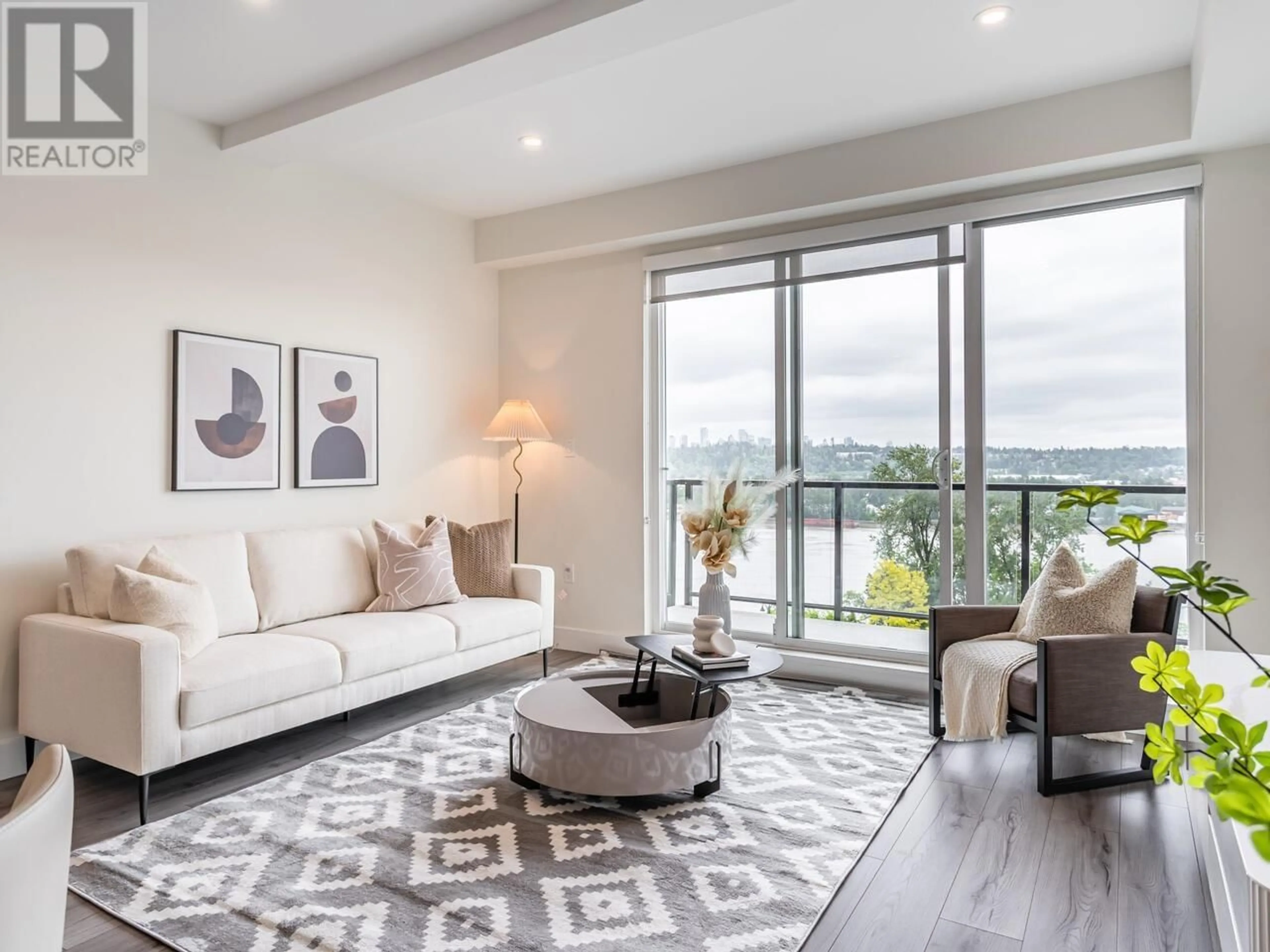 Living room with furniture, unknown for 506 - 218 CARNARVON STREET, New Westminster British Columbia V3L1B8