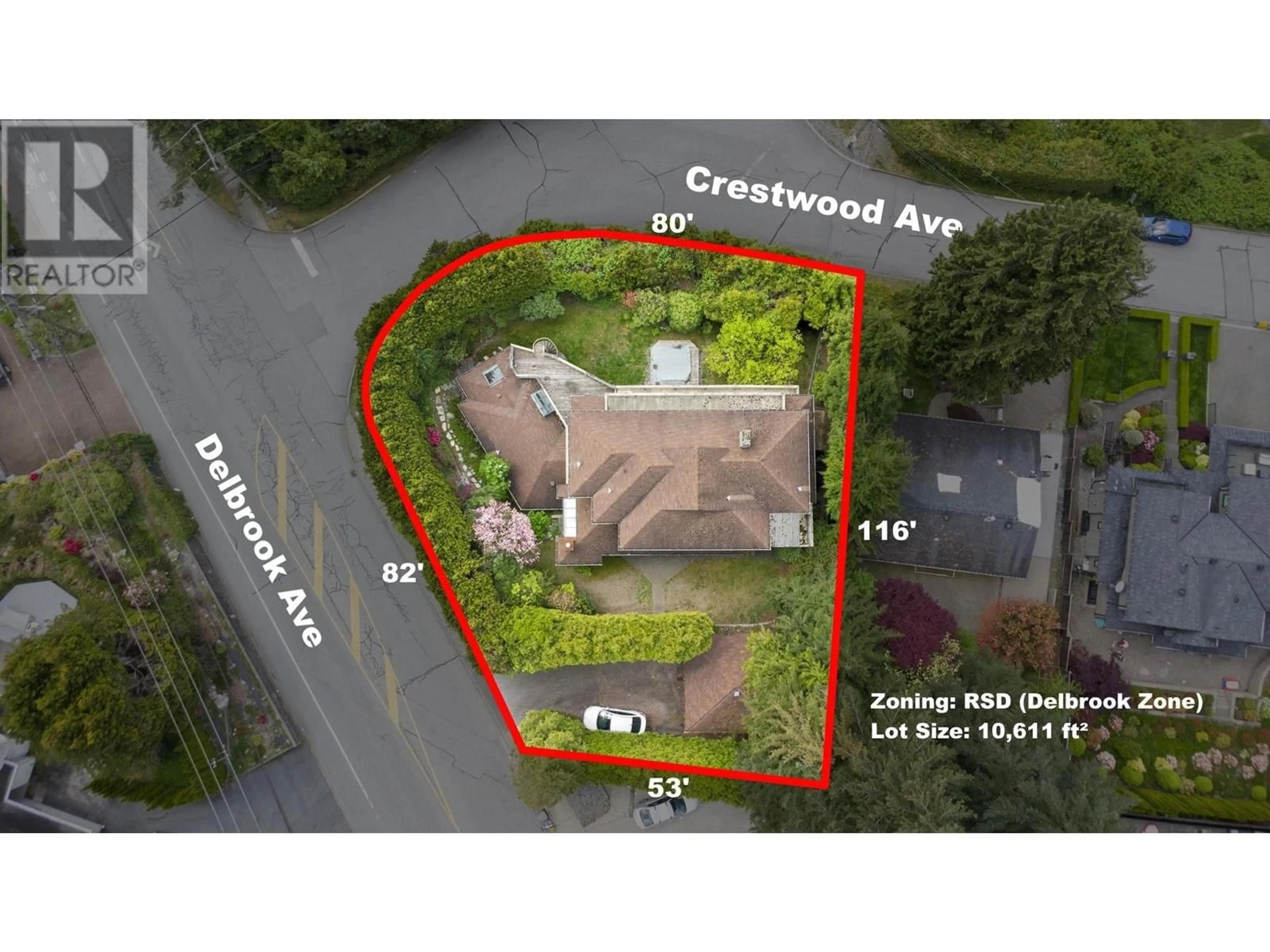A pic from outside/outdoor area/front of a property/back of a property/a pic from drone, street for 4325 DELBROOK AVENUE, North Vancouver British Columbia V7N4A5
